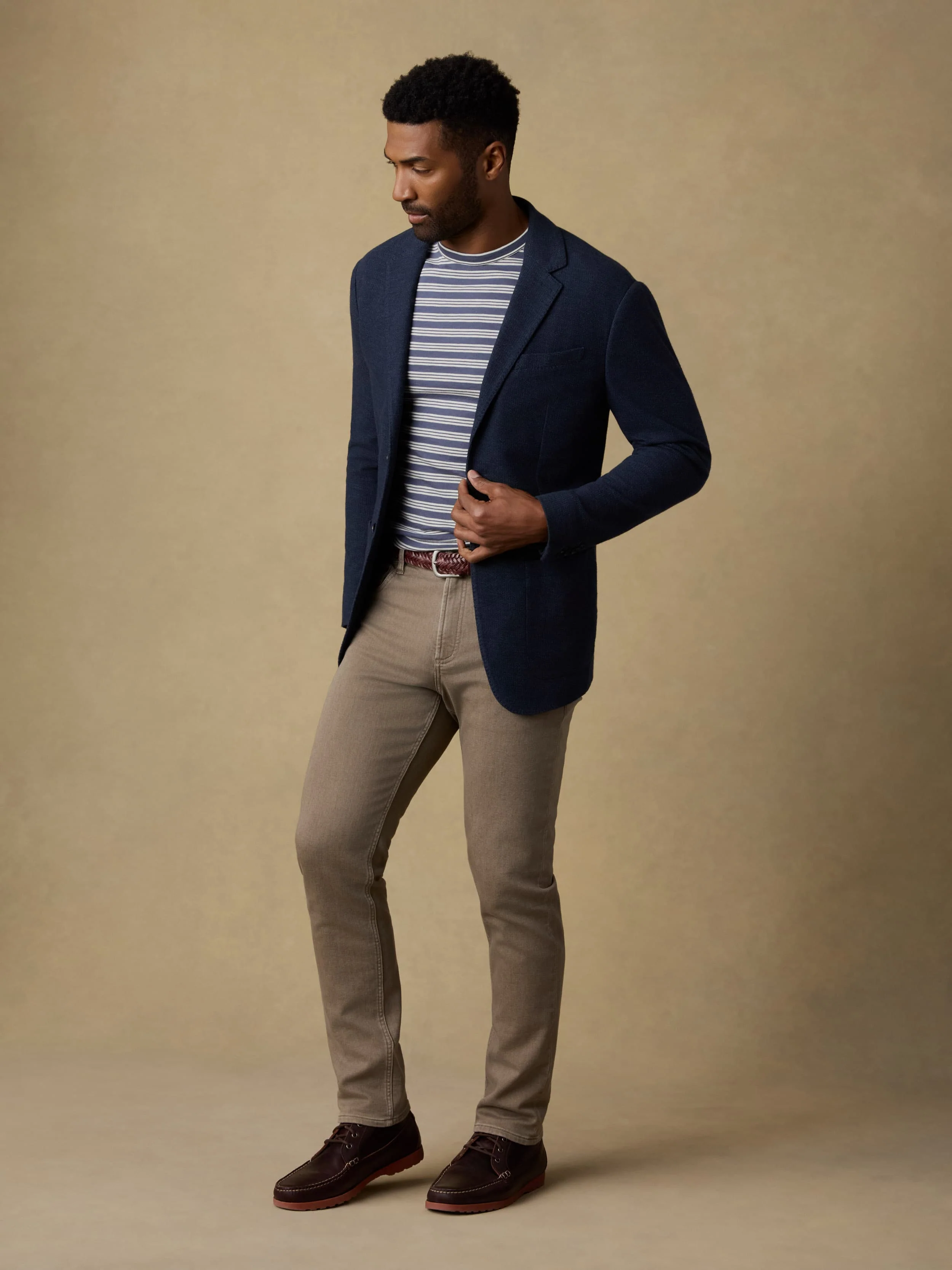 Highland Knit Blazer - Navy Ridge Melange - Image 2