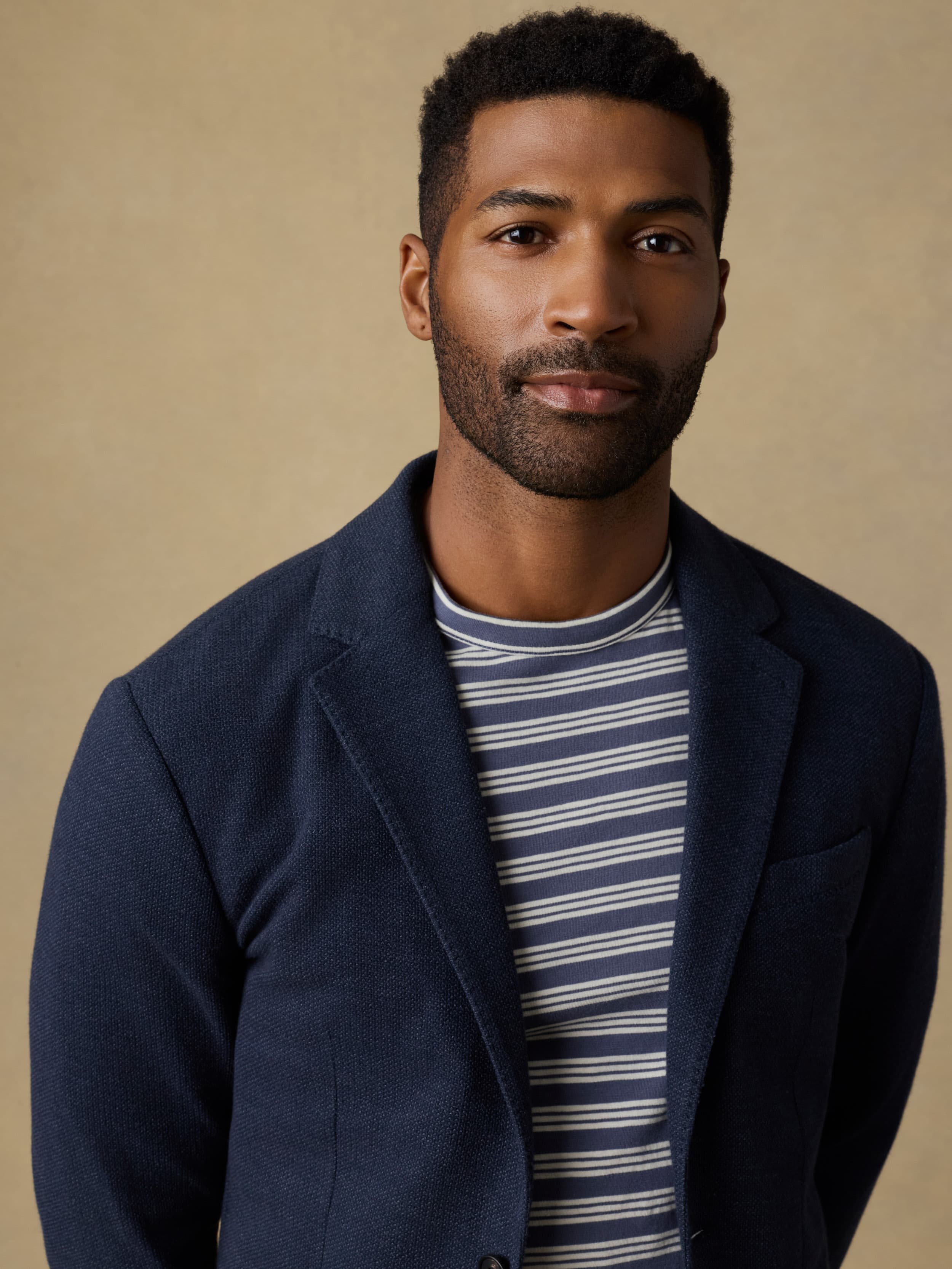 Highland Knit Blazer - Navy Ridge Melange - Image 5