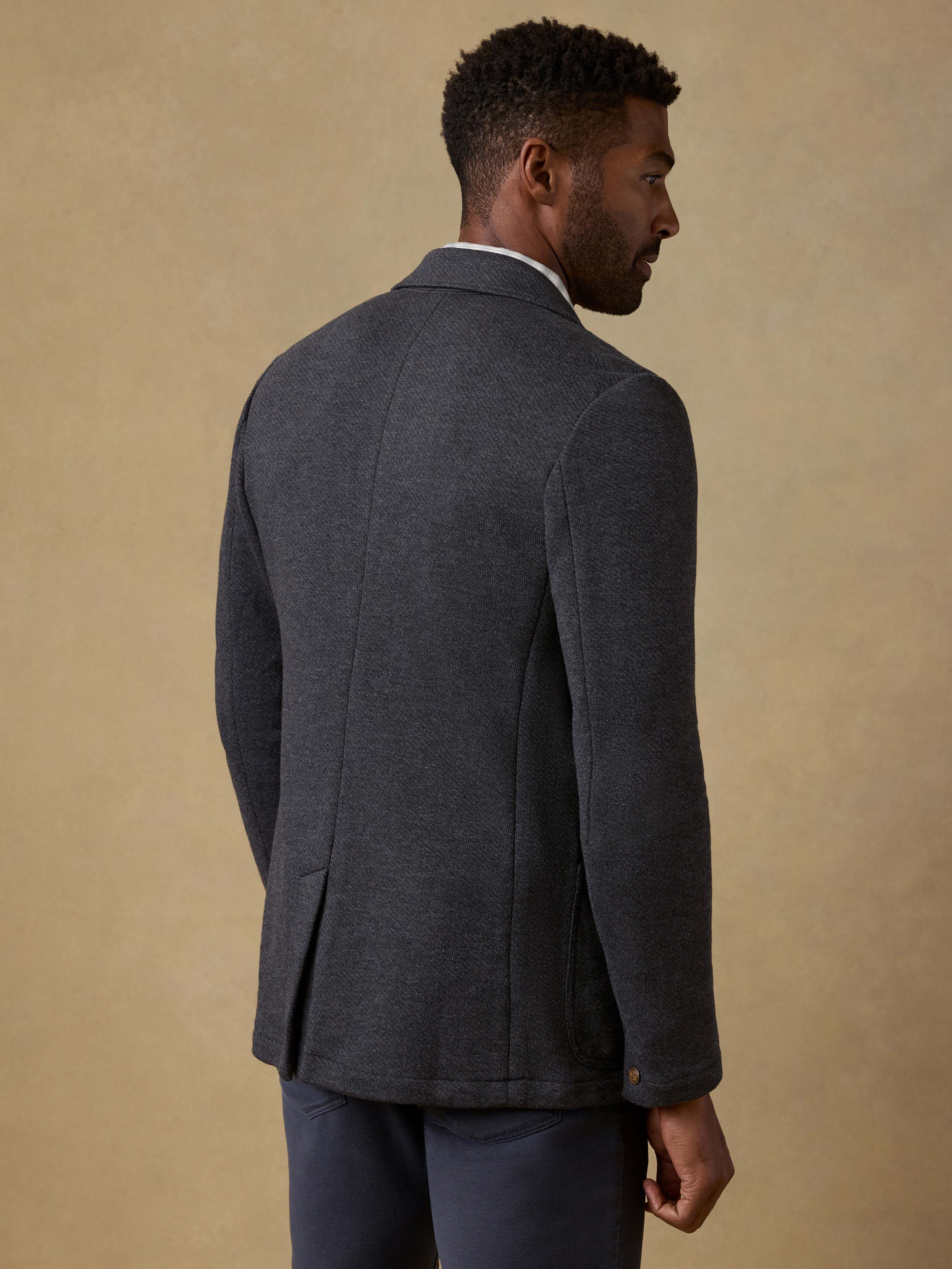 Inlet Knit Blazer (Tall) - Black Sky Melange - Image 4