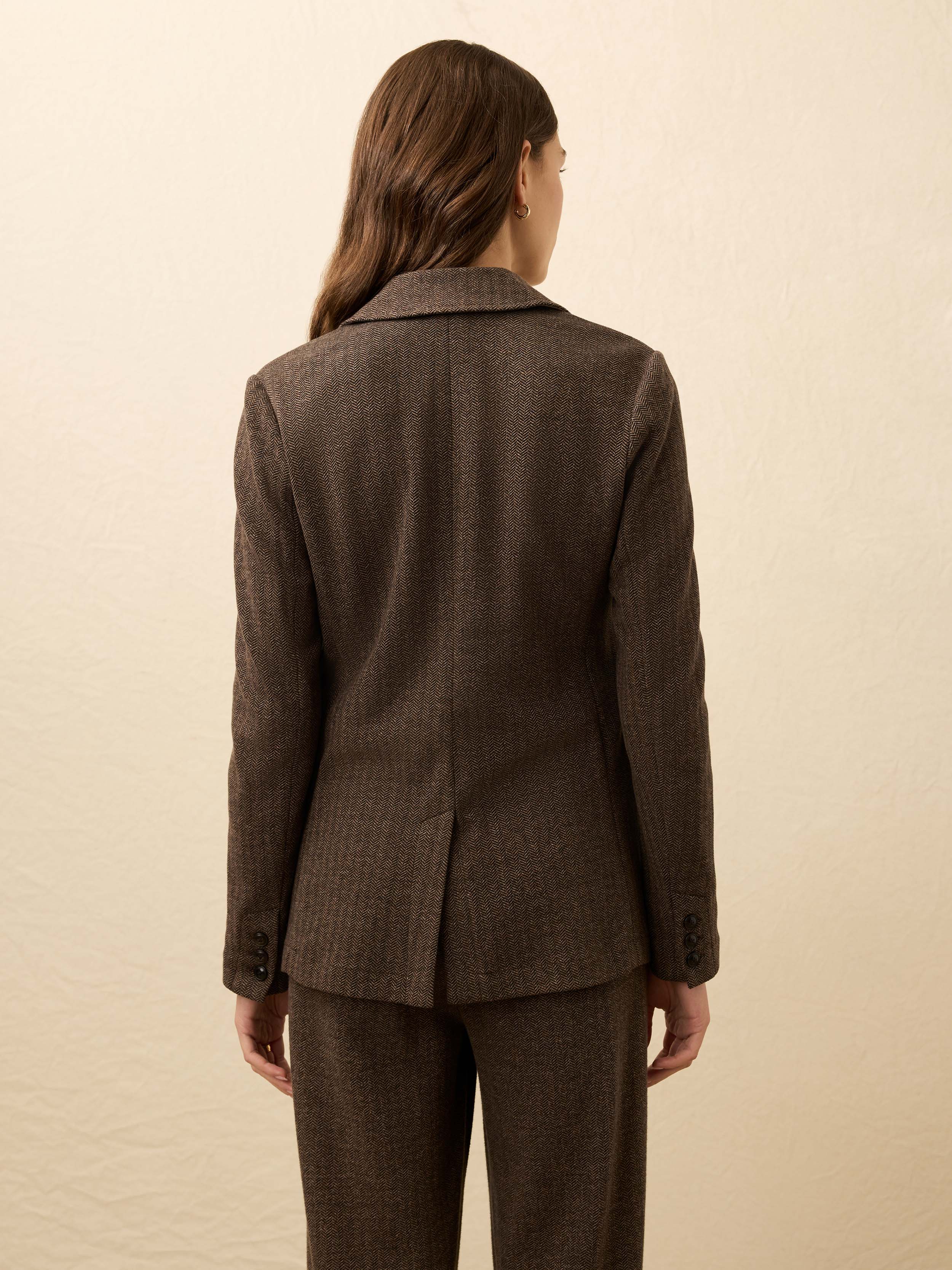 Inlet Houndstooth Blazer - Woodland Herringbone - Image 5