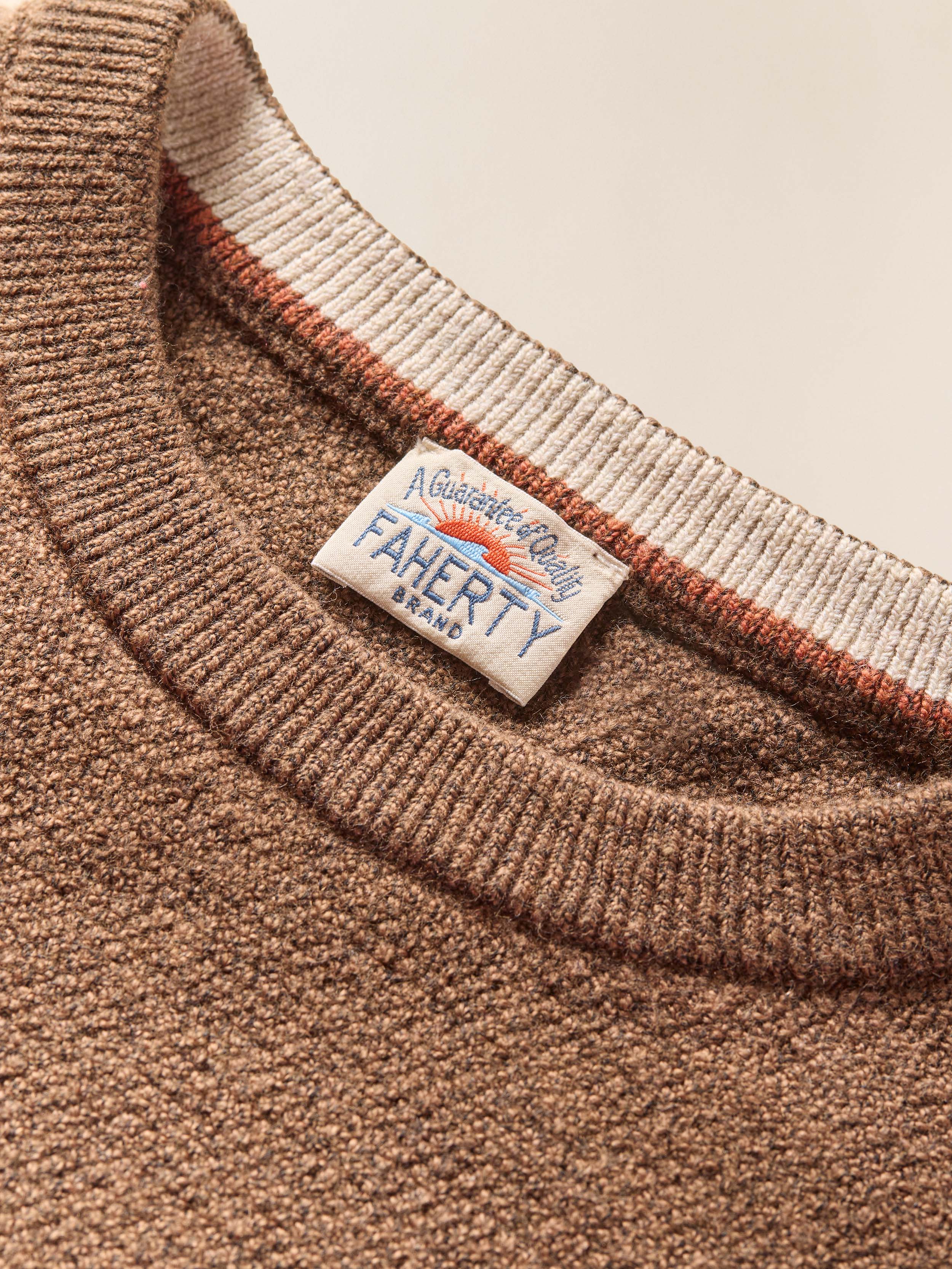 Jackson Crew Sweater - Trail Brown Heather - Image 5