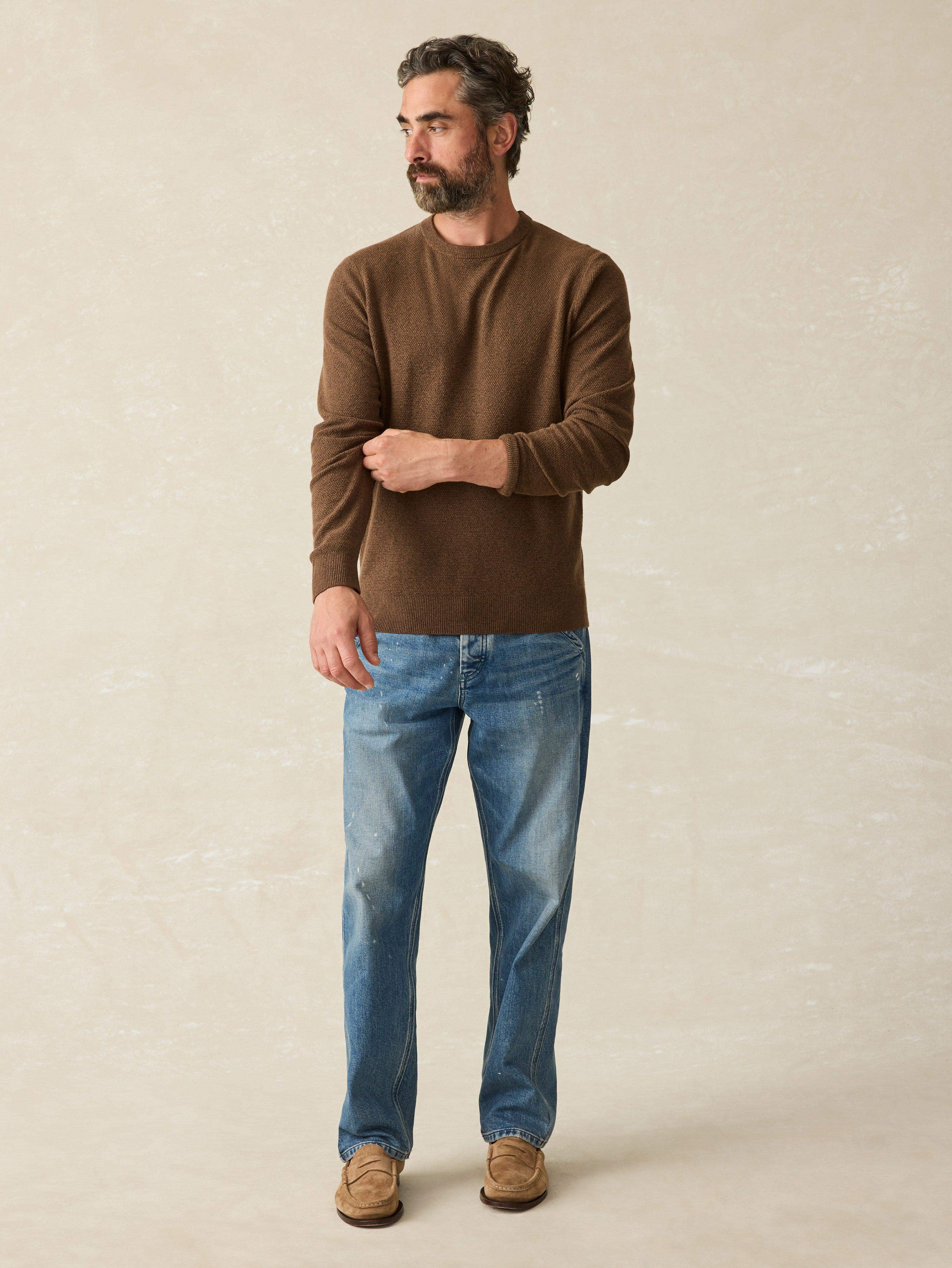 Jackson Crew Sweater - Trail Brown Heather - Image 6