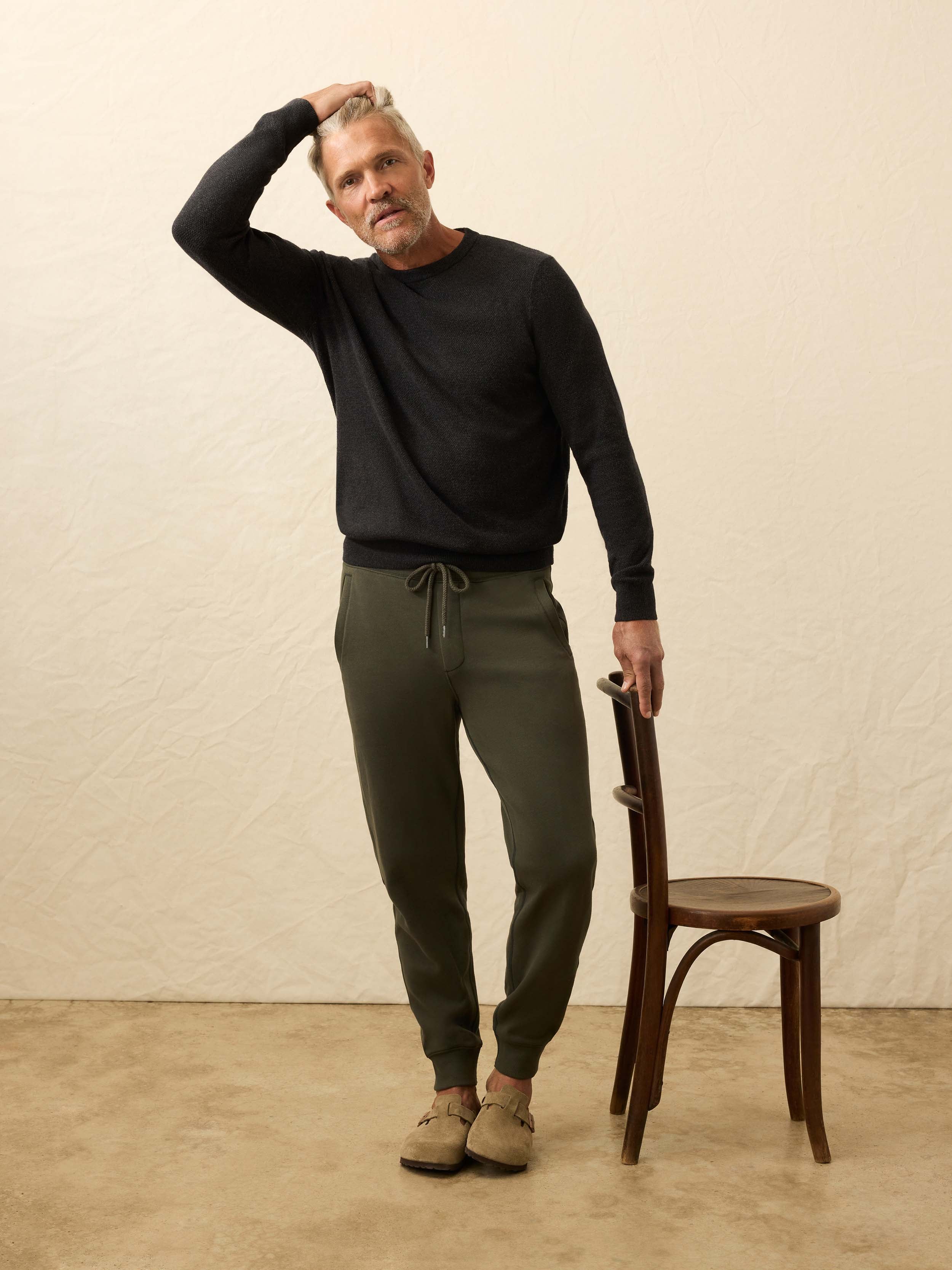 Jackson Crew Sweater - Wolf Black Heather - Image 4