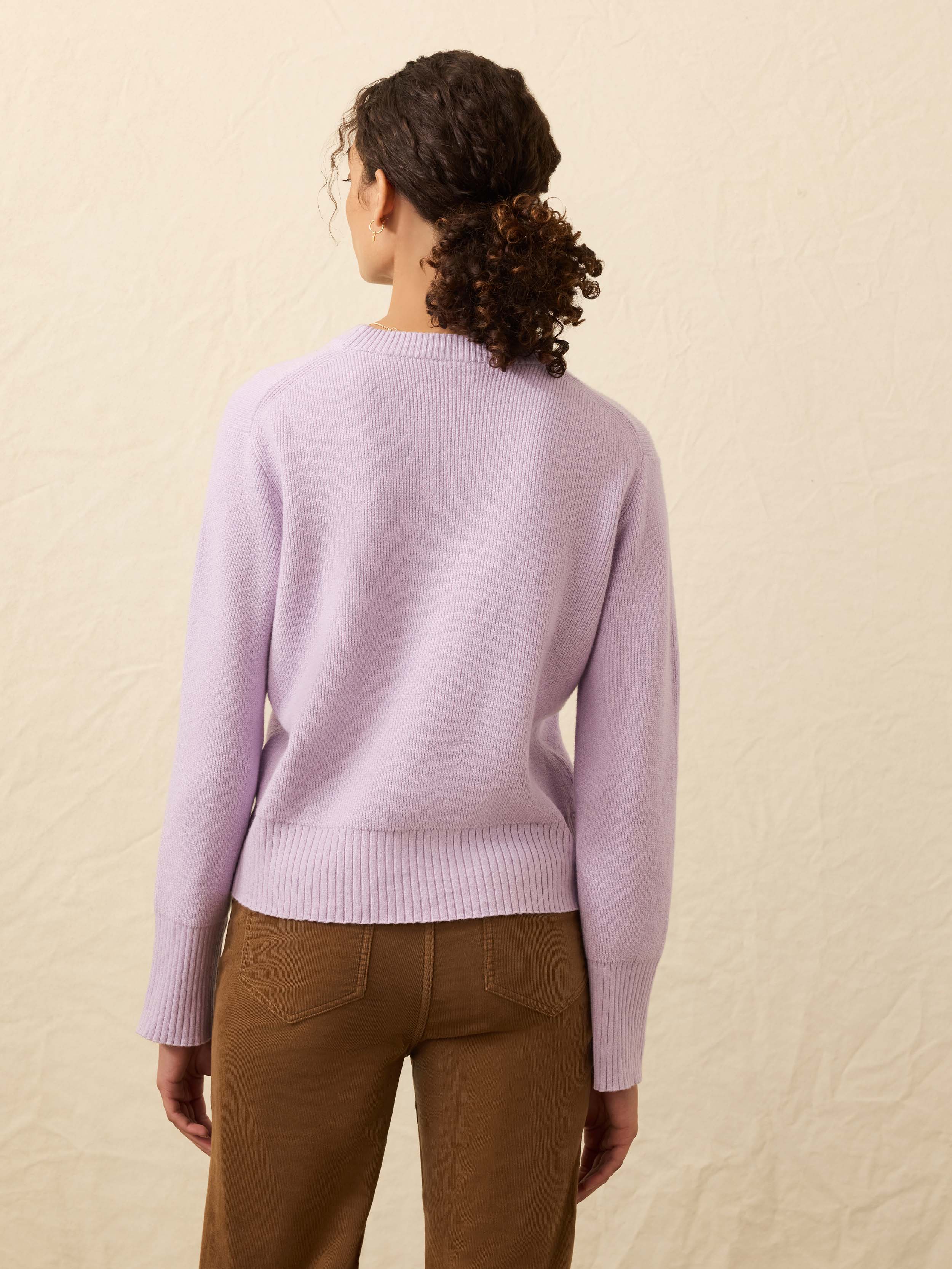 Jackson Crewneck Sweater - Ice Lilac Heather - Image 4