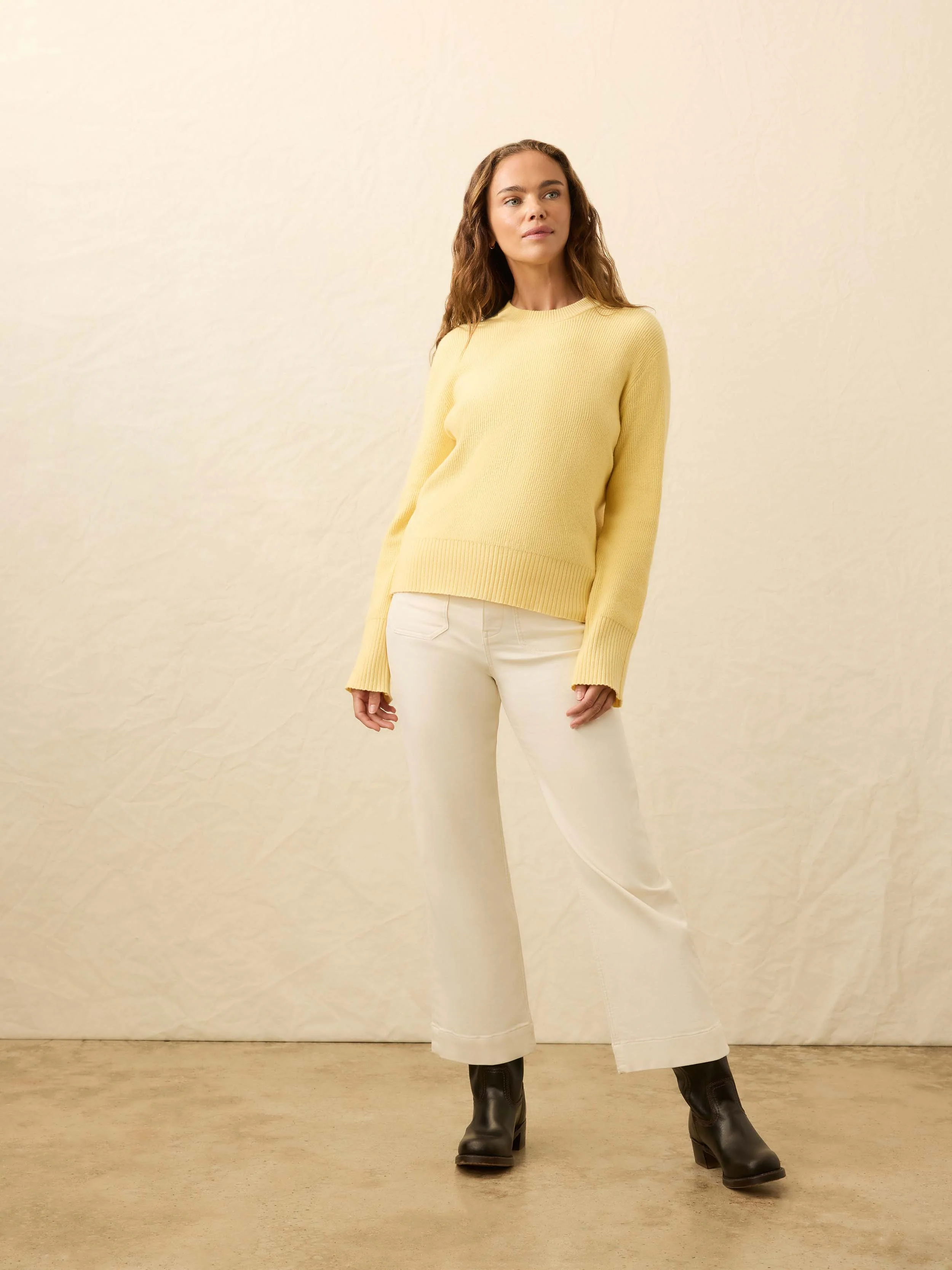 Jackson Crewneck Sweater - Sunray - Image 3