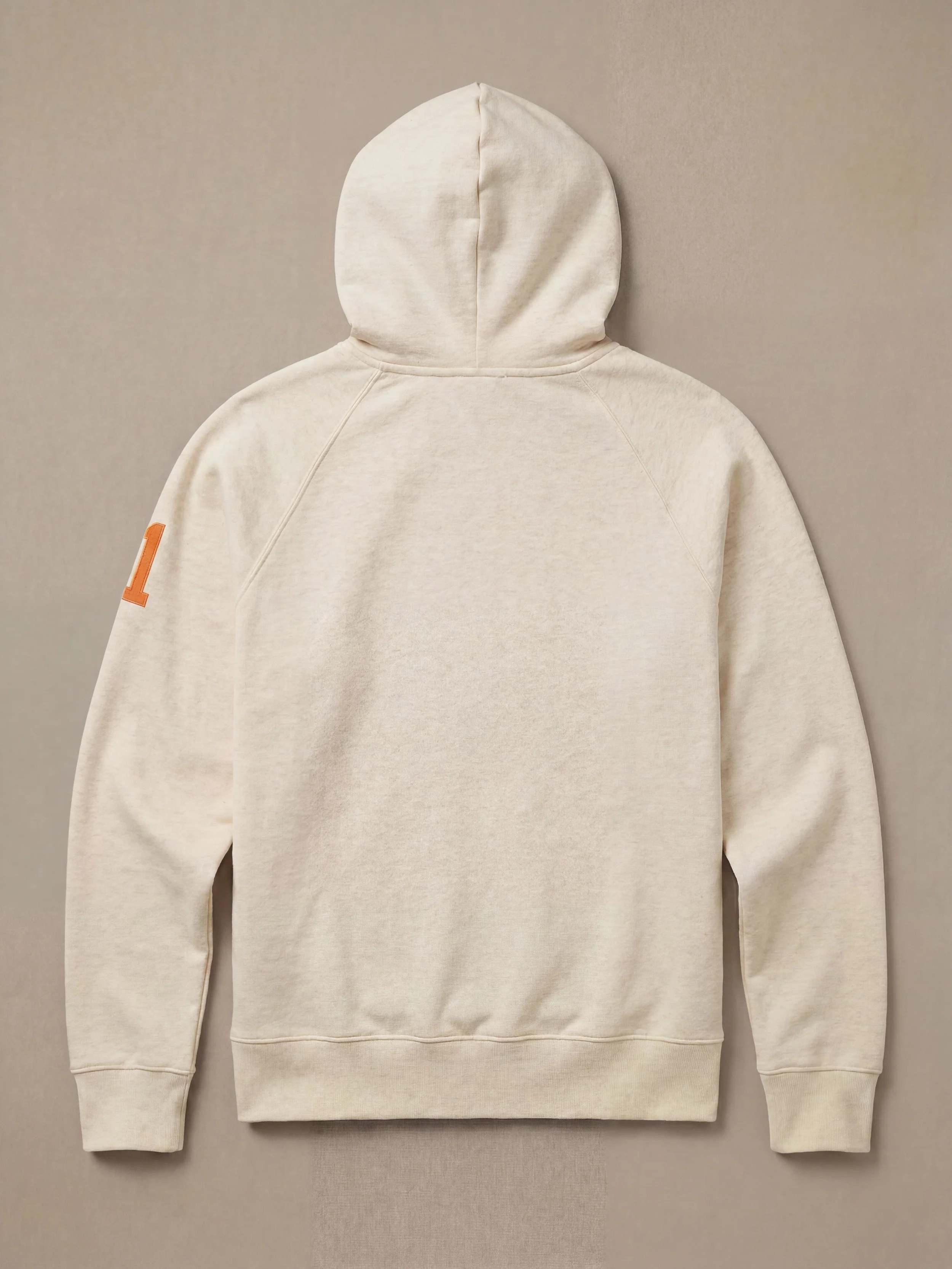 Jalen Brunson High Standard Fleece Hoodie - Antique Ivory Heather - Image 2