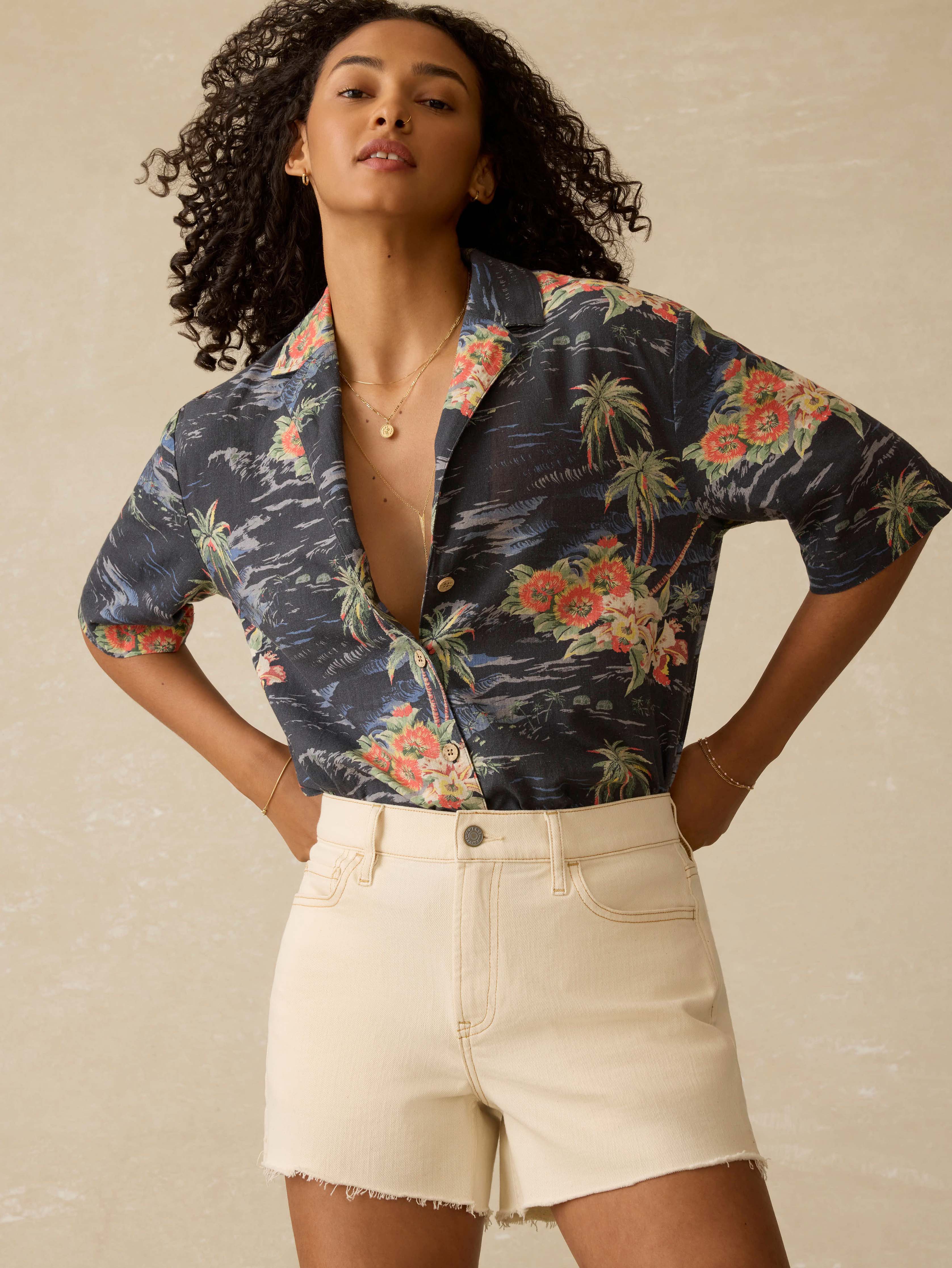 Kanoa Camp Shirt - Pearl City Tropical - Image 5