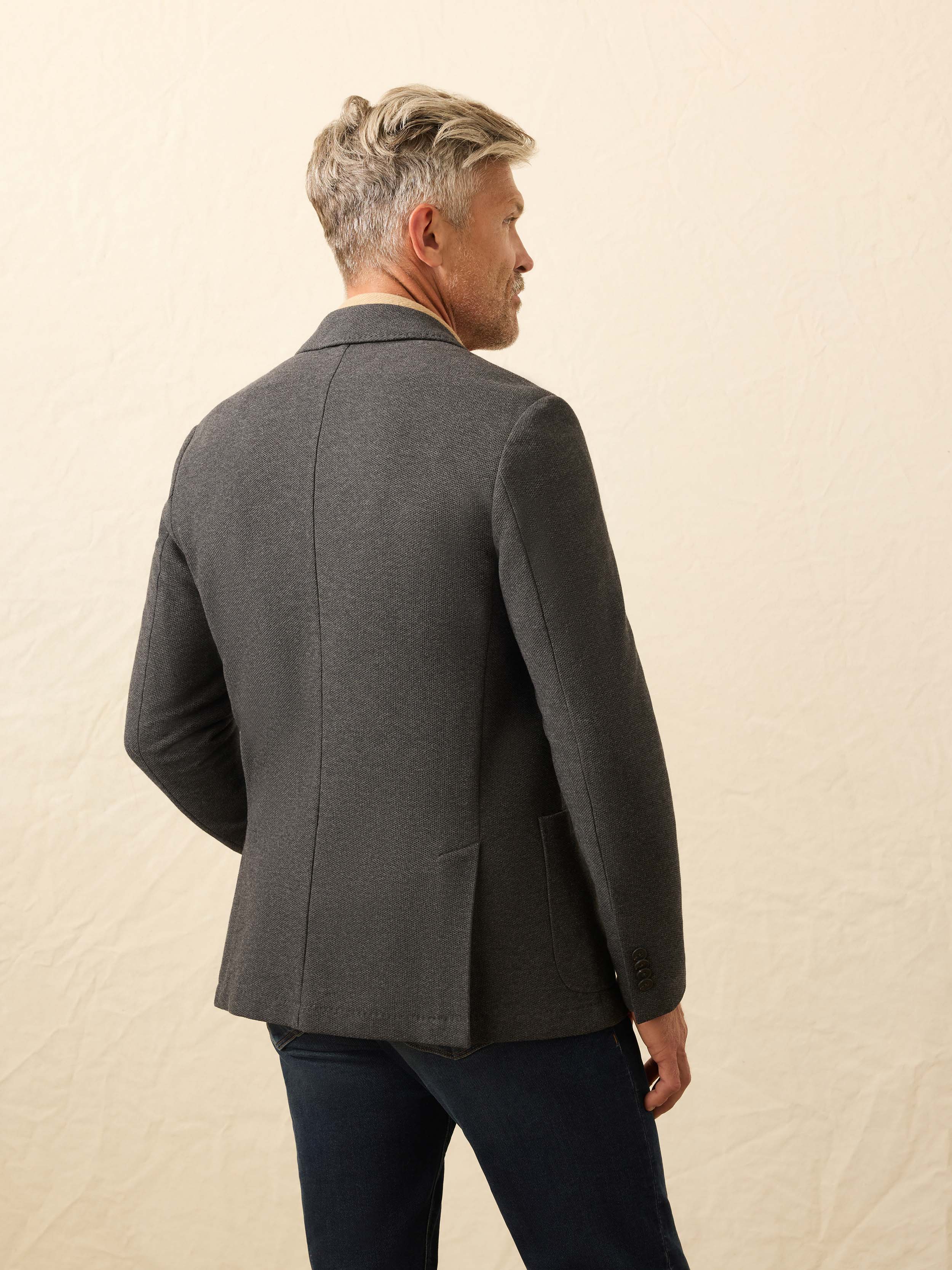 Knit Blazer - Charcoal Cliff - Image 3