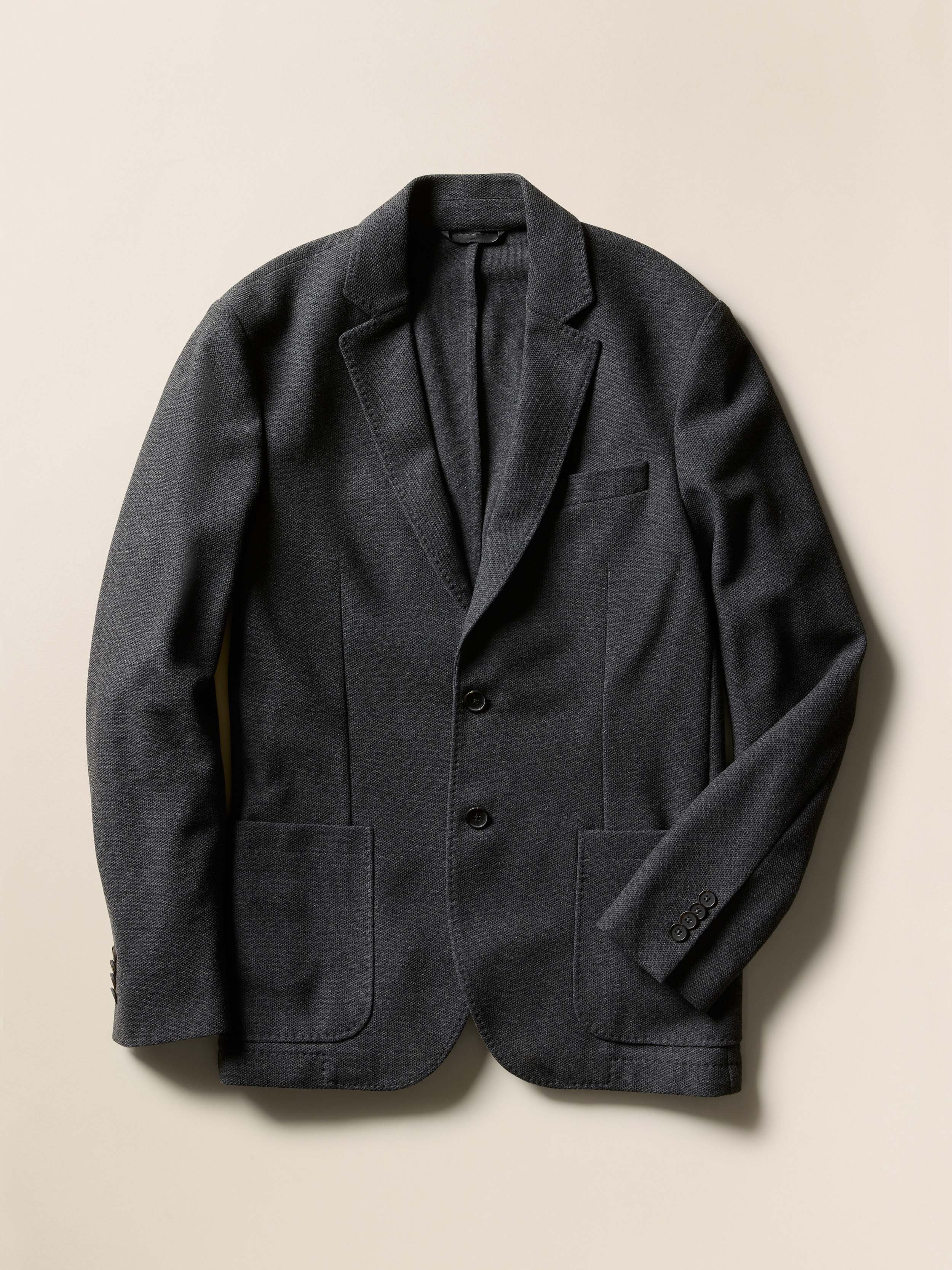 Knit Blazer - Charcoal Cliff - Image 4