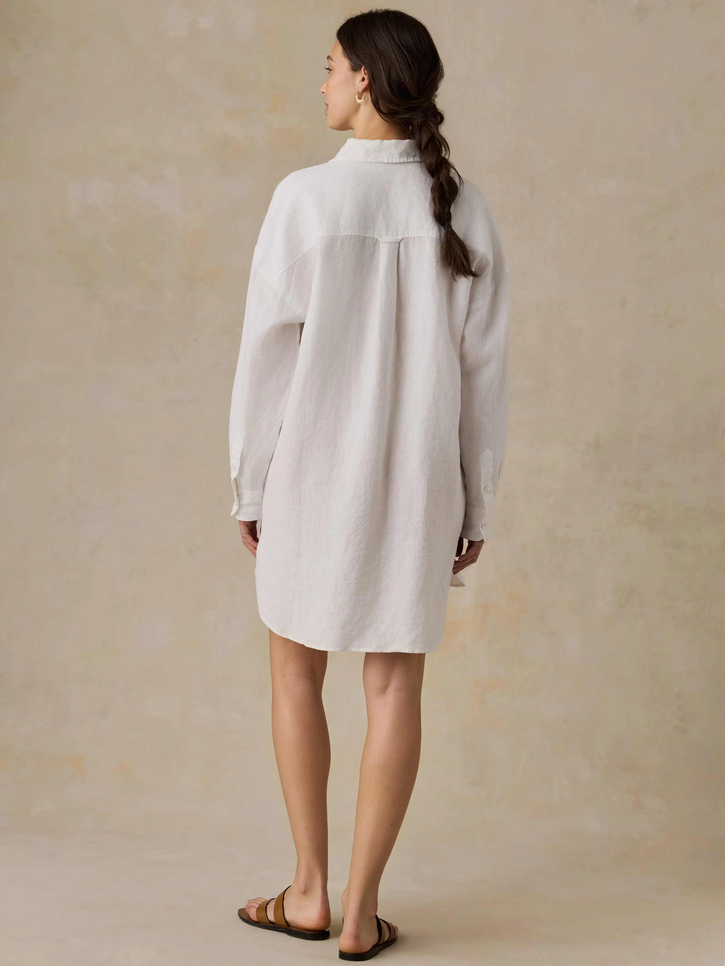 Laguna Linen Kova Shirtdress - White - Image 3