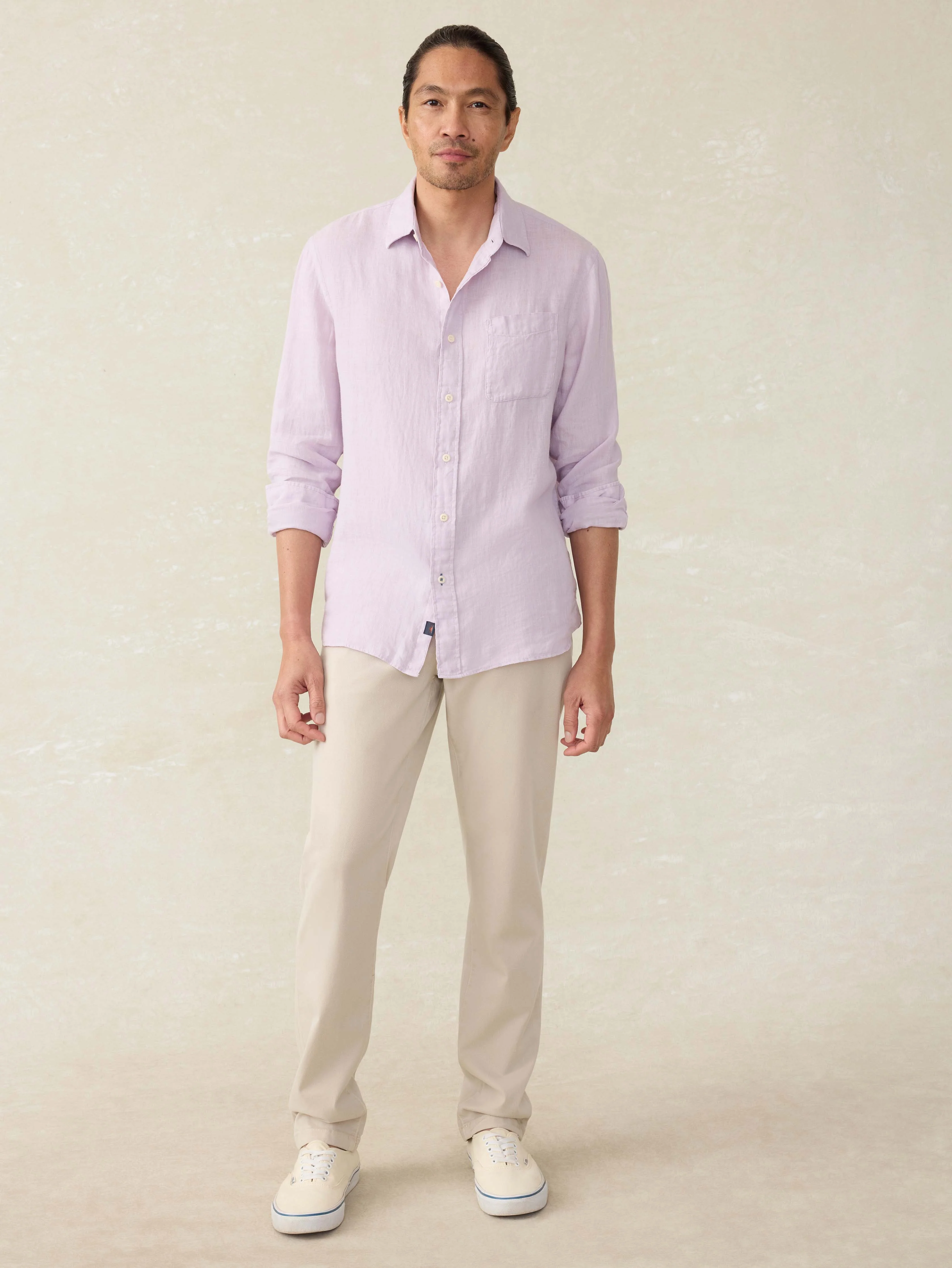 Laguna Linen Shirt - Wisteria - Image 5