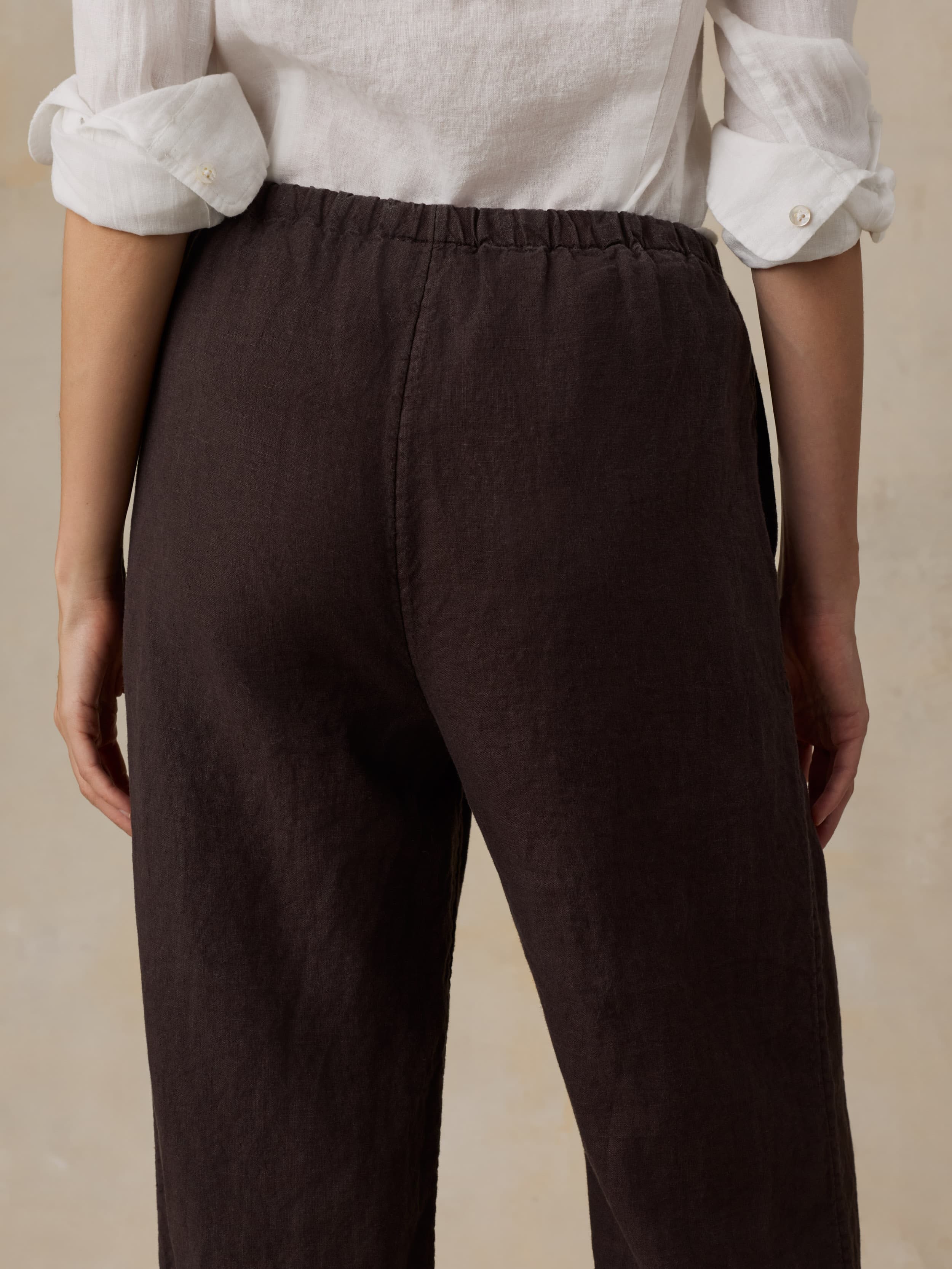 Laidback Linen Pant - Demitasse - Image 6