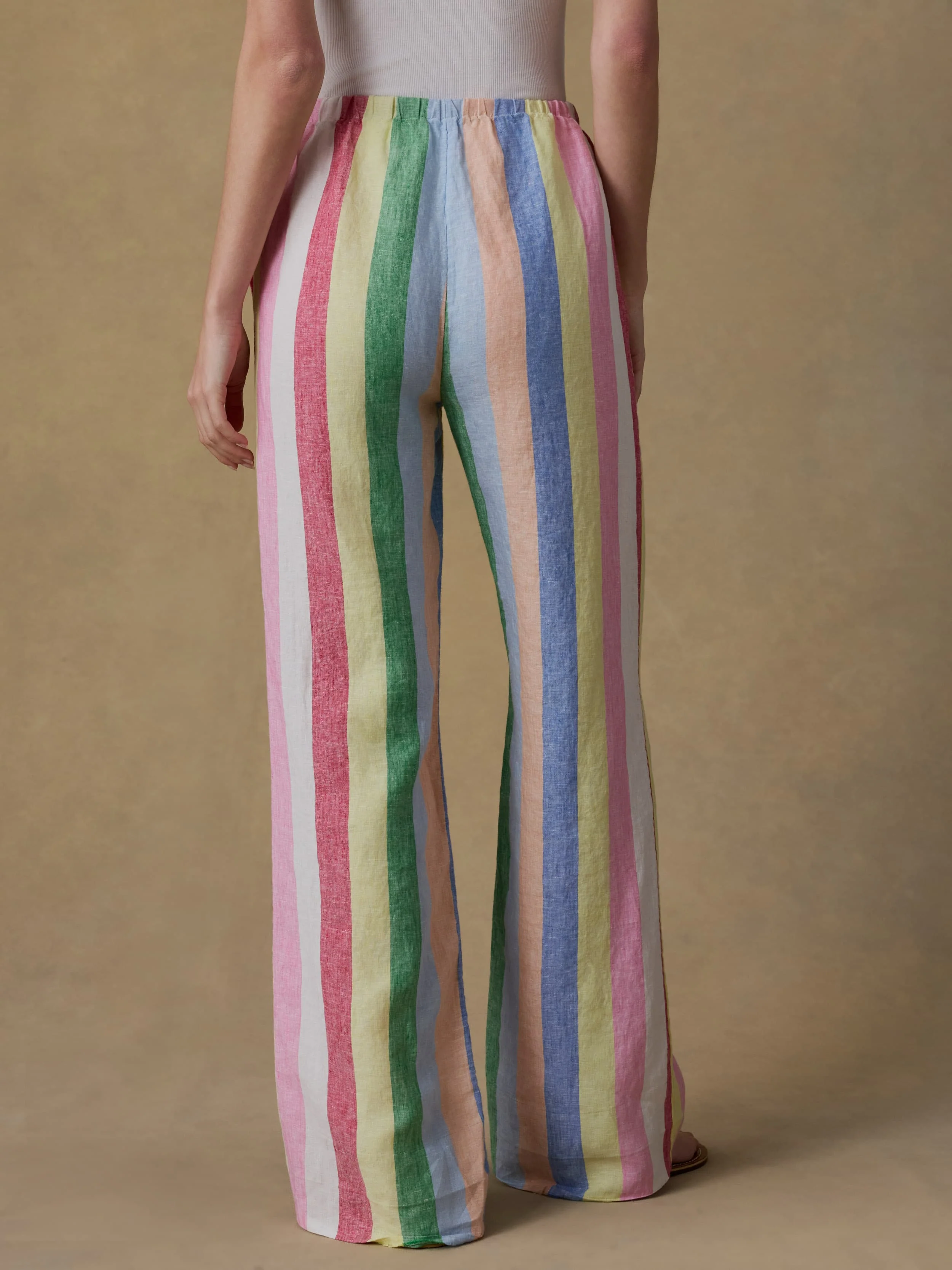 Laidback Linen Pant - Sunbeam Stripe - Image 3