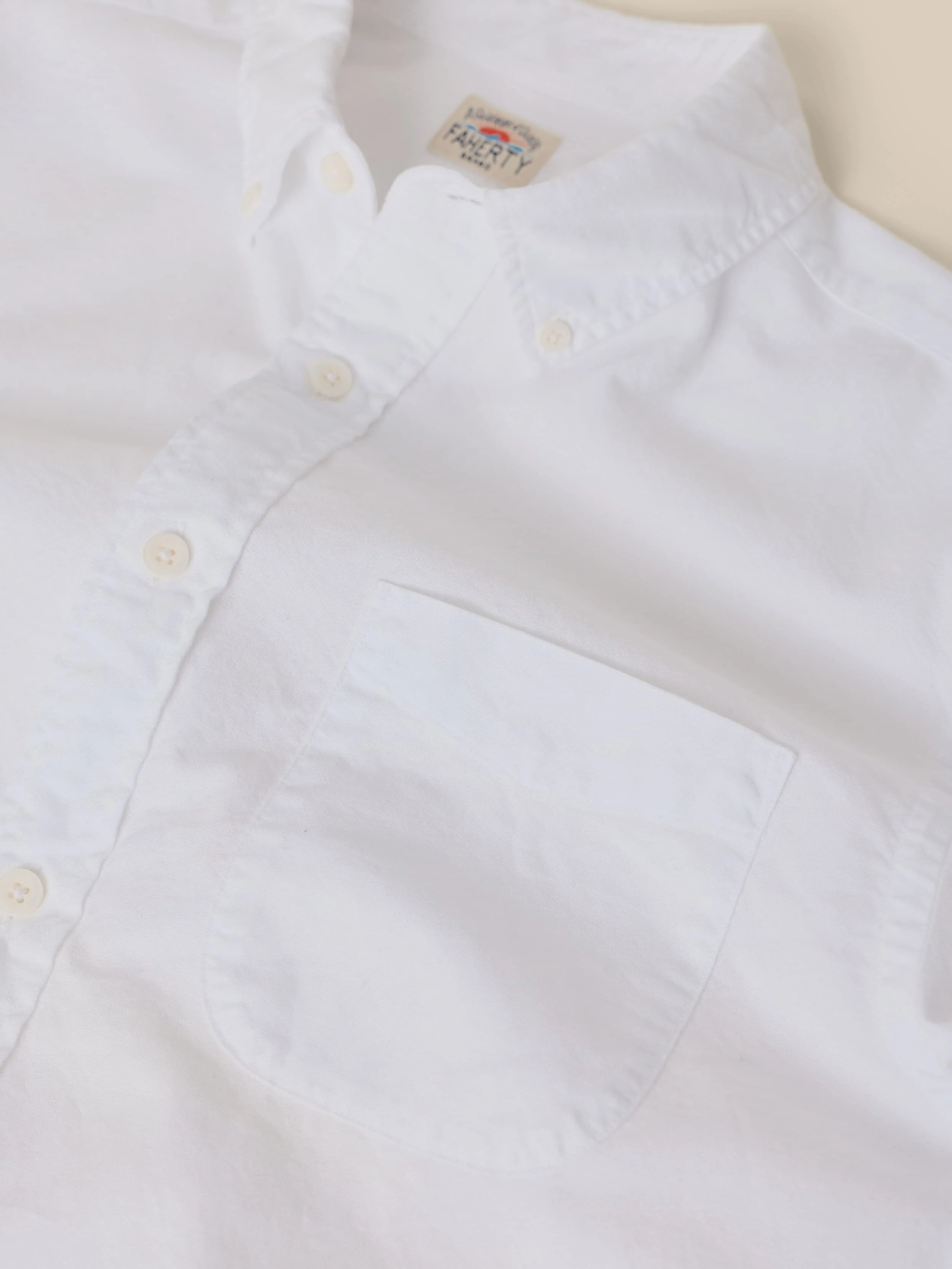 Laundered Oxford Shirt - Pure White - Image 2