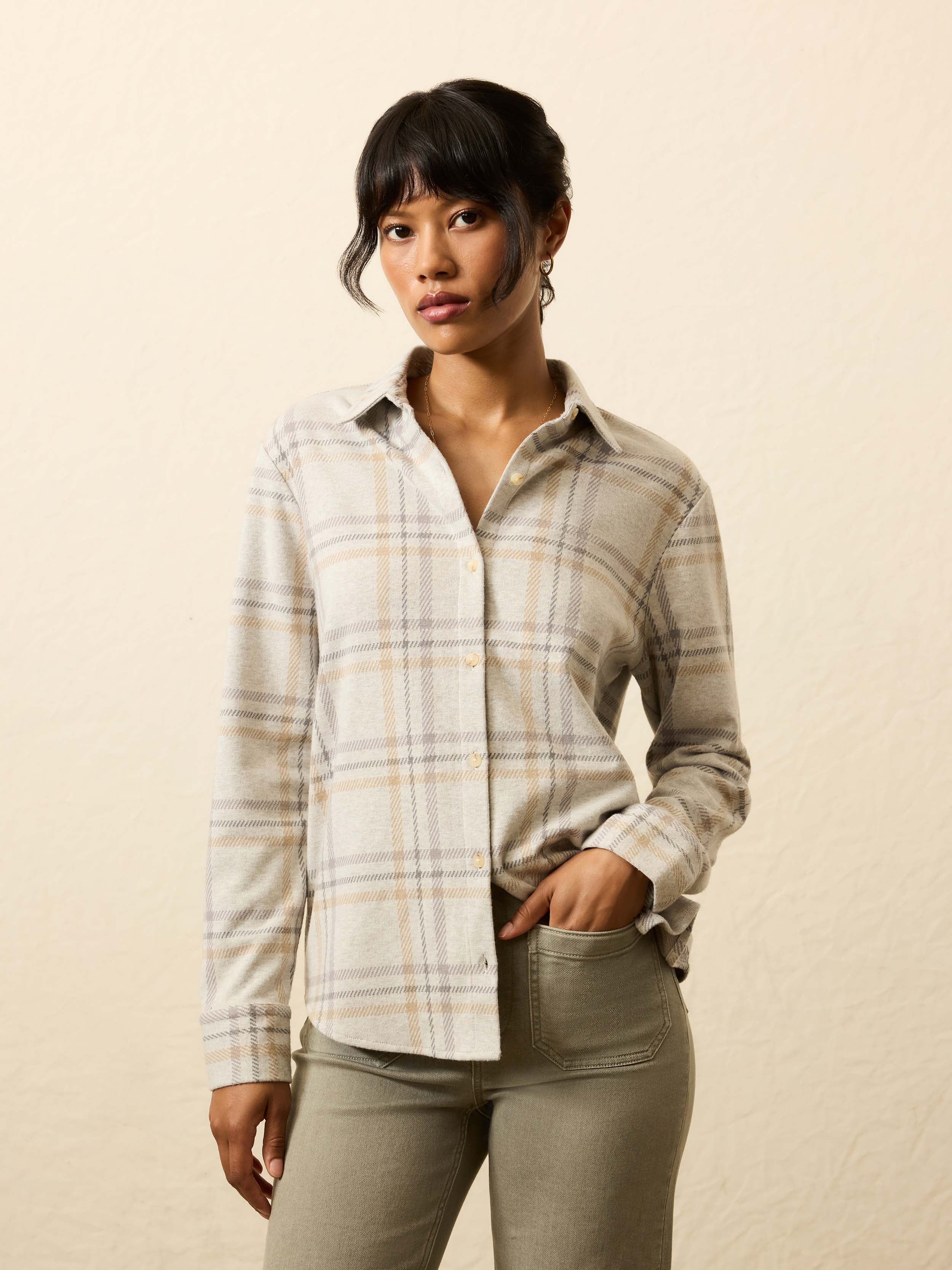 Legend™ Sweater Classic Shirt - Sandy Trails Plaid - Image 5