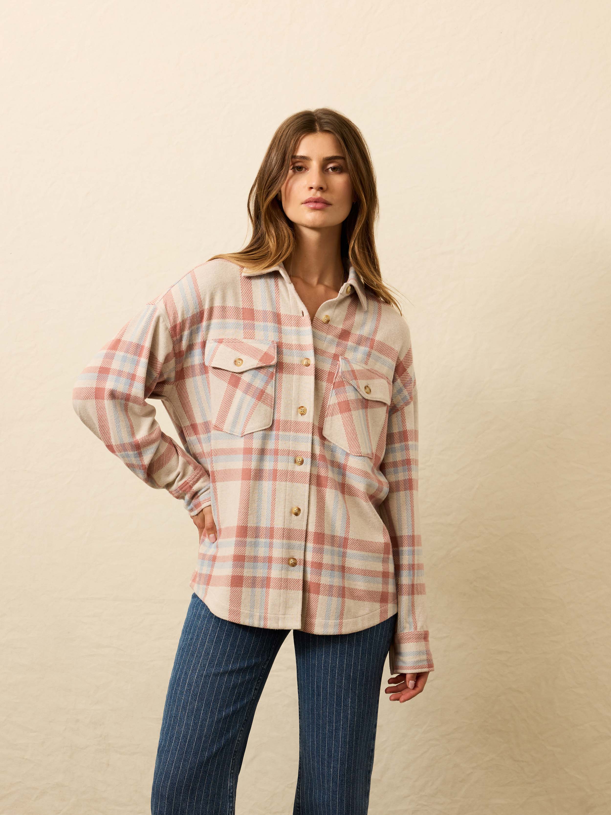 Legend™ Sweater Overshirt - Lakeside Plaid - Image 4