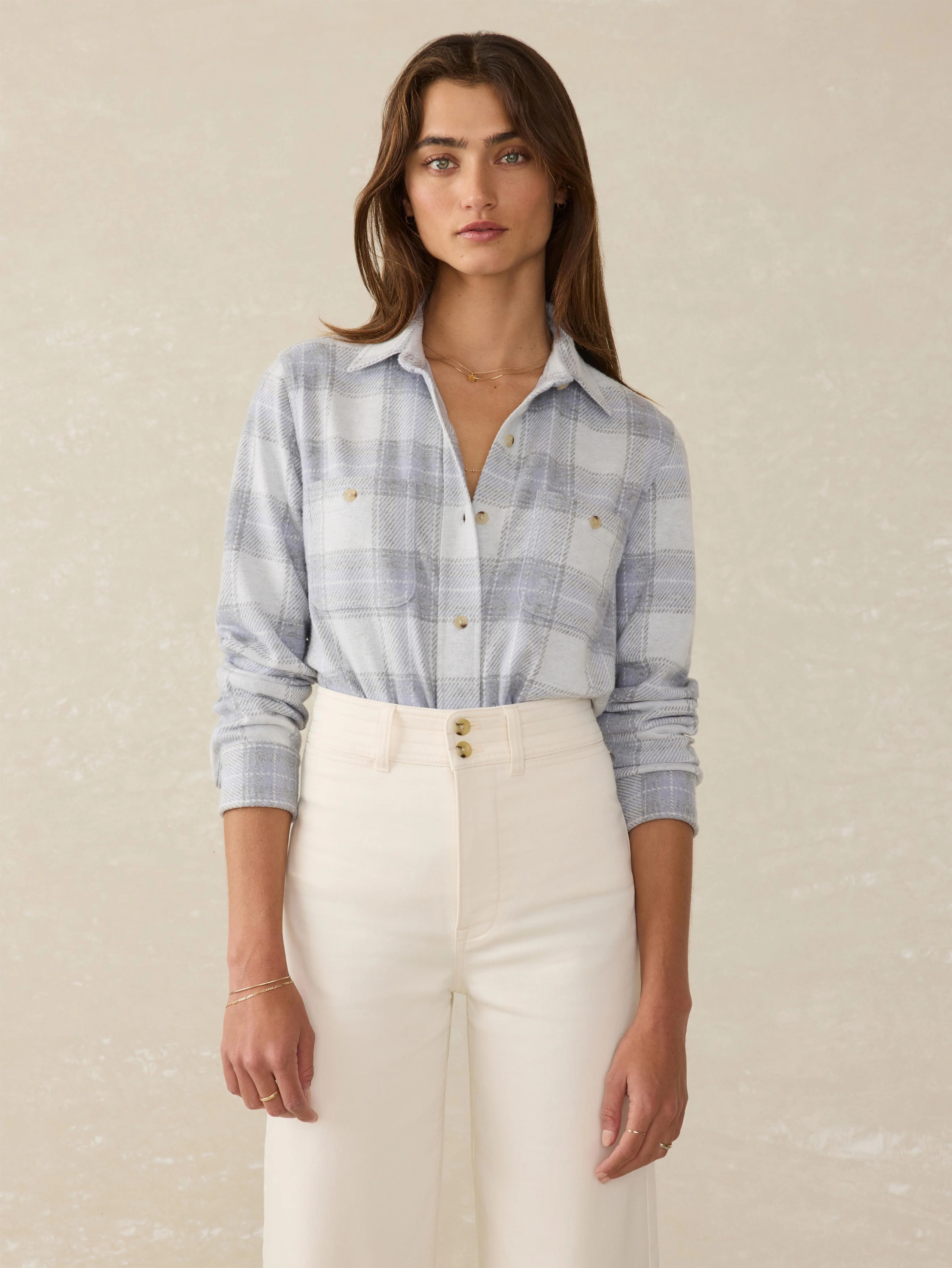 Legend™ Sweater Shirt - Blue Ravine Plaid