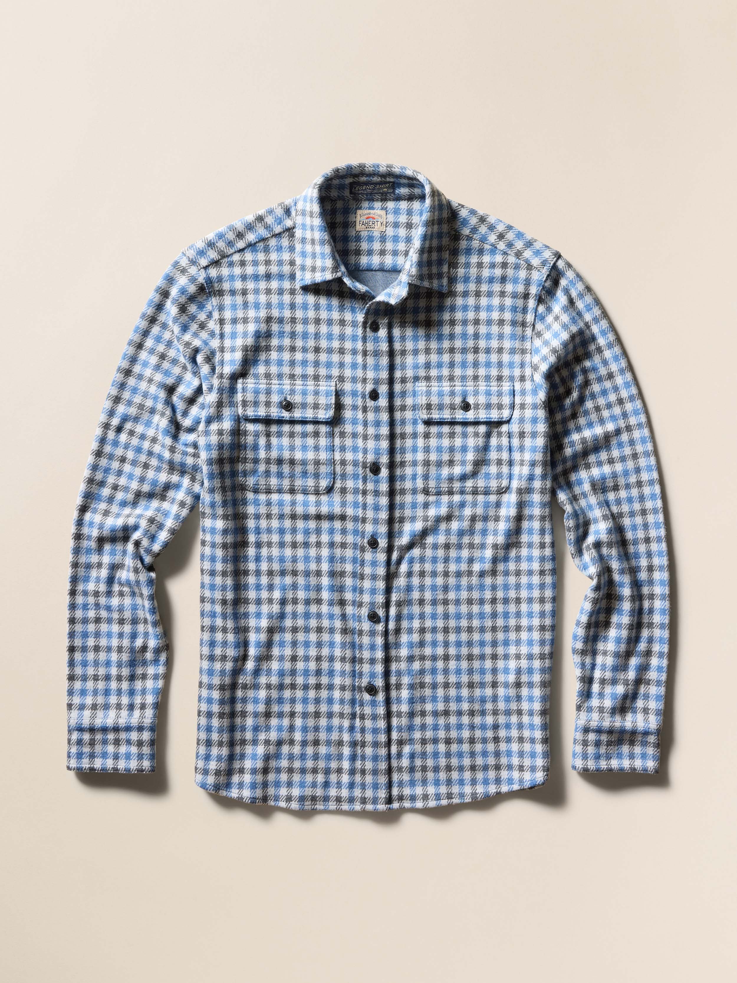 Legend™ Sweater Shirt - Graphite Sky Gingham - Image 6