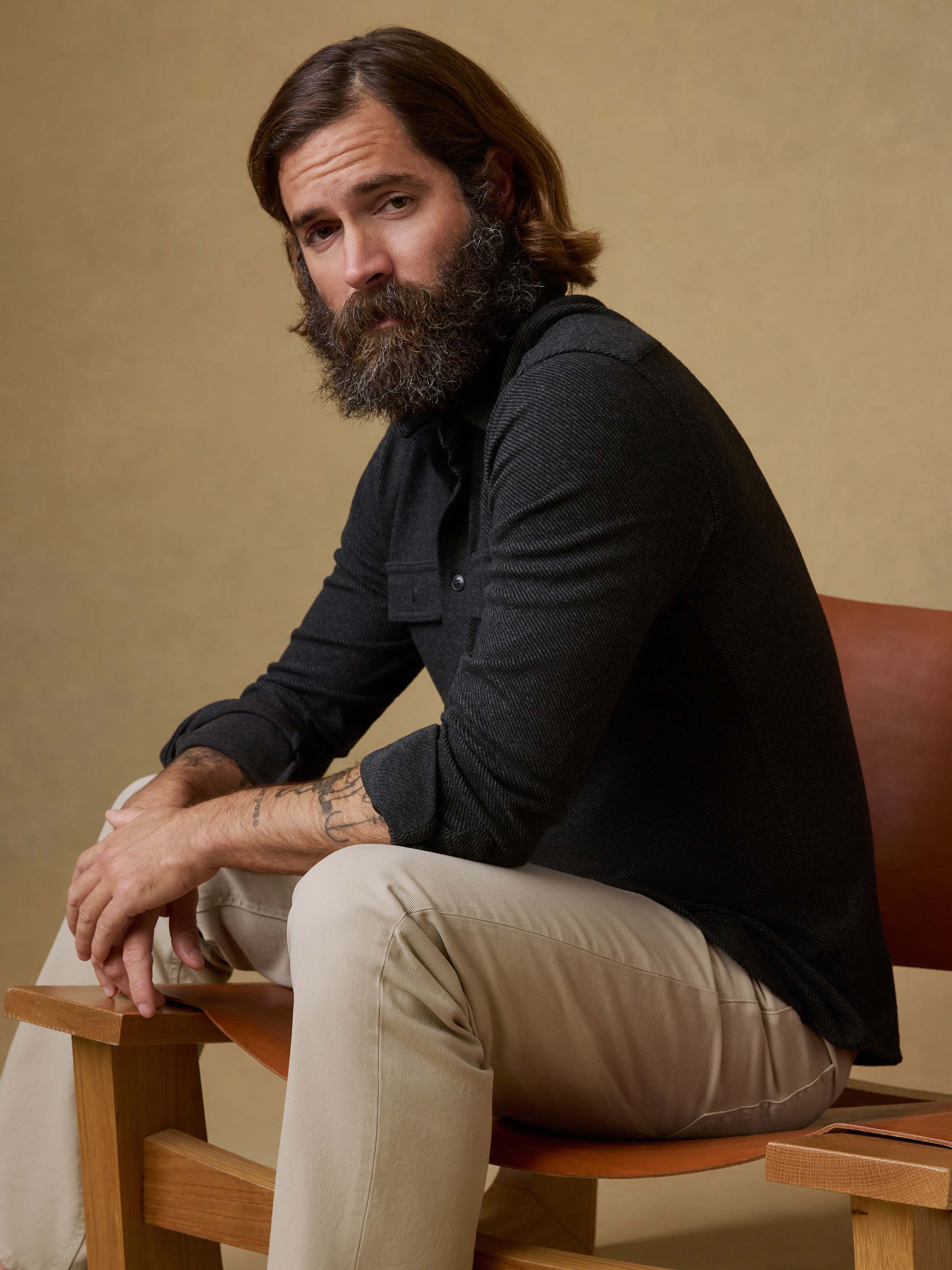 Legend™ Sweater Shirt - Heathered Black Twill - Image 4