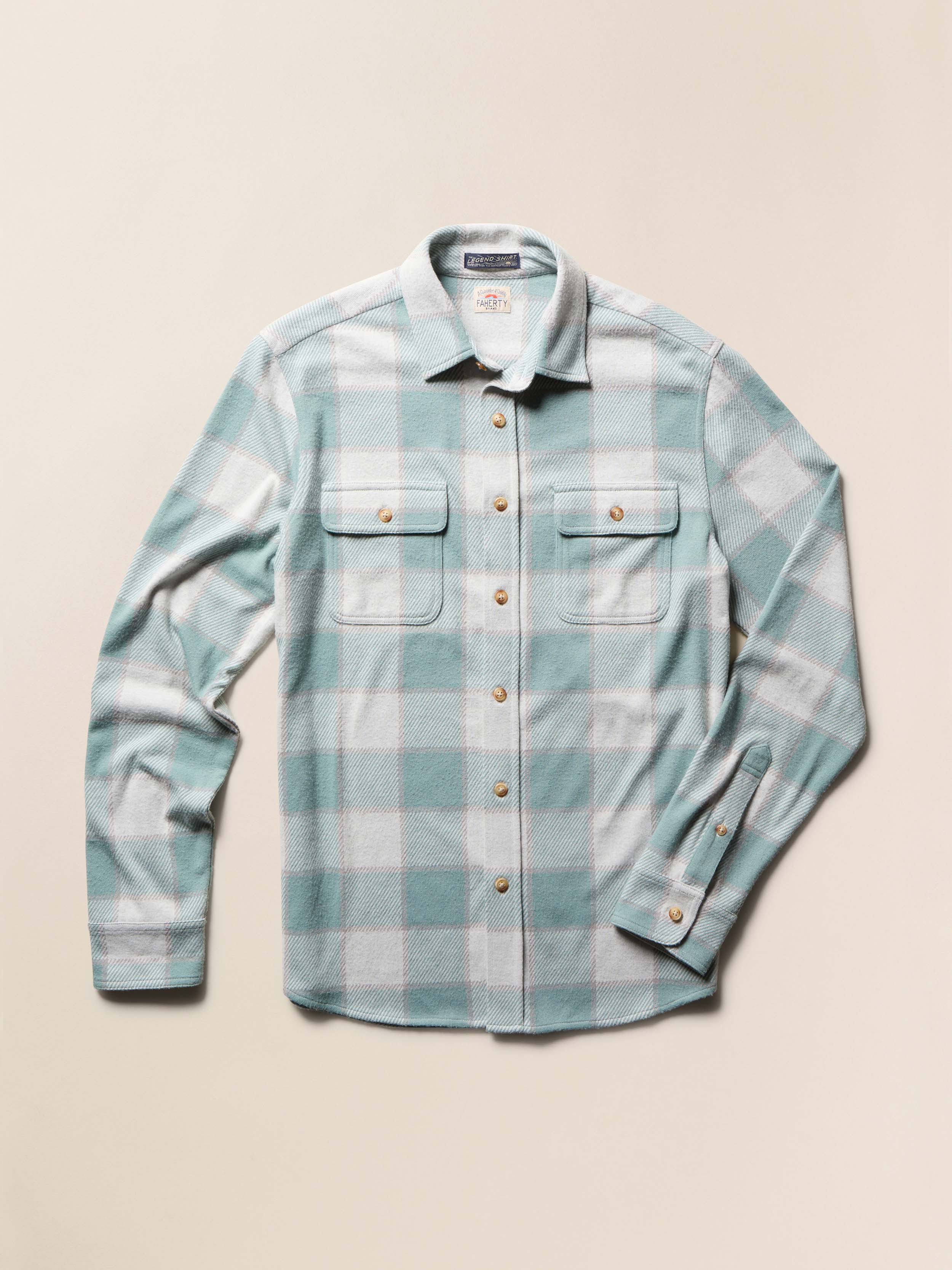 Legend™ Sweater Shirt - Island Sage Plaid - Image 6