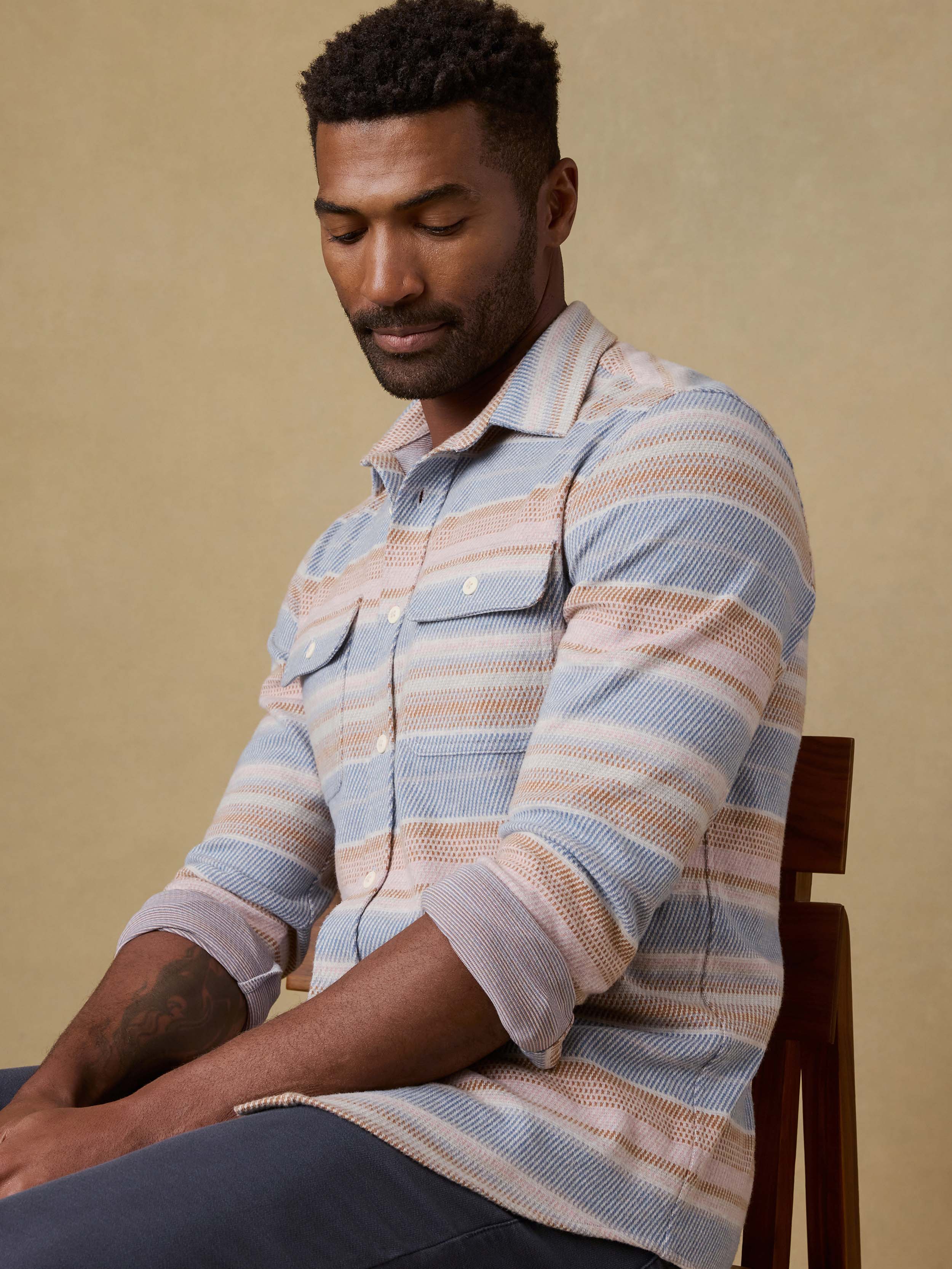Legend™ Sweater Shirt - Isle Breeze Stripe - Image 7