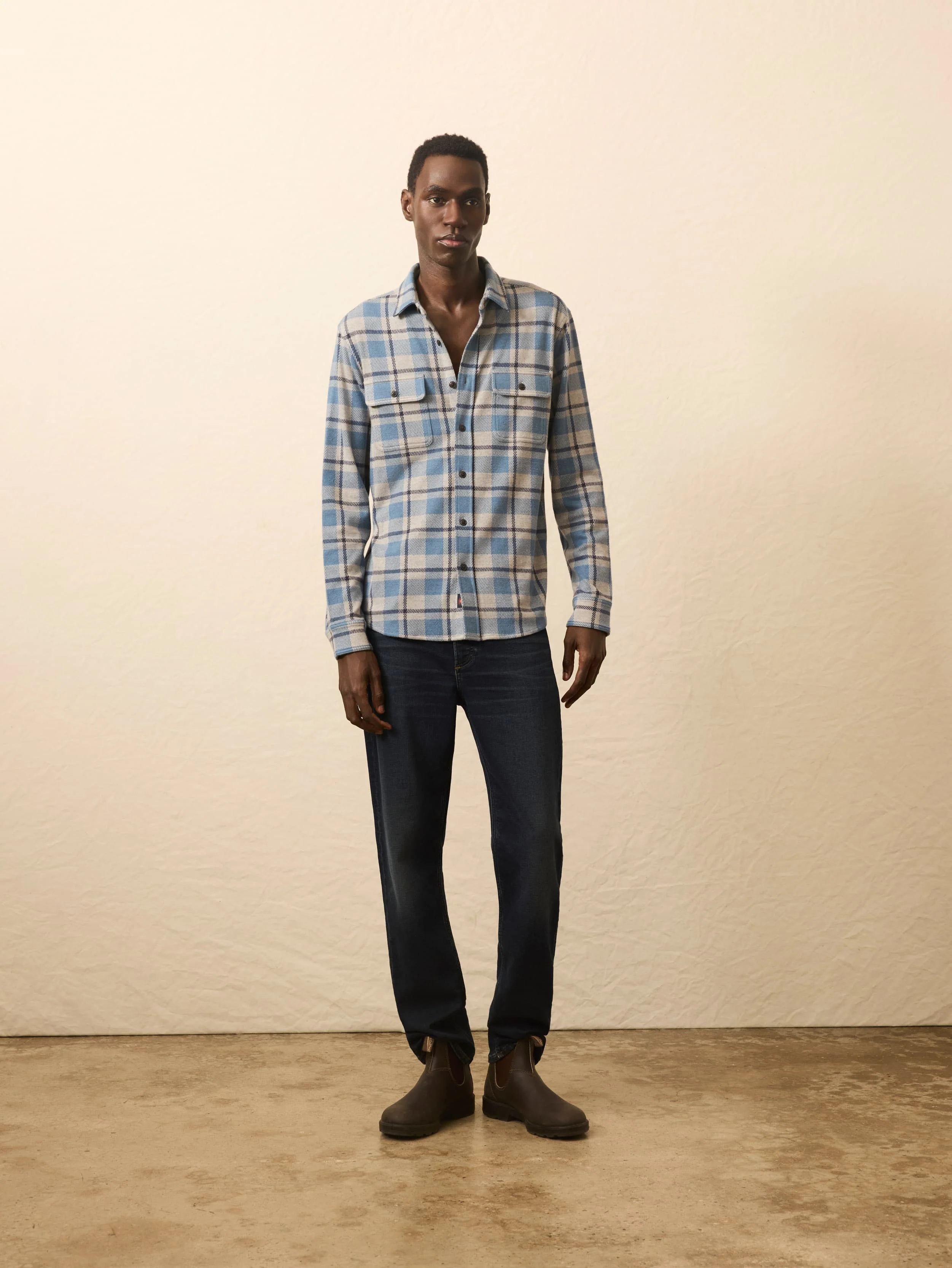 Legend™ Sweater Shirt - Overcast Ocean Plaid - Image 2