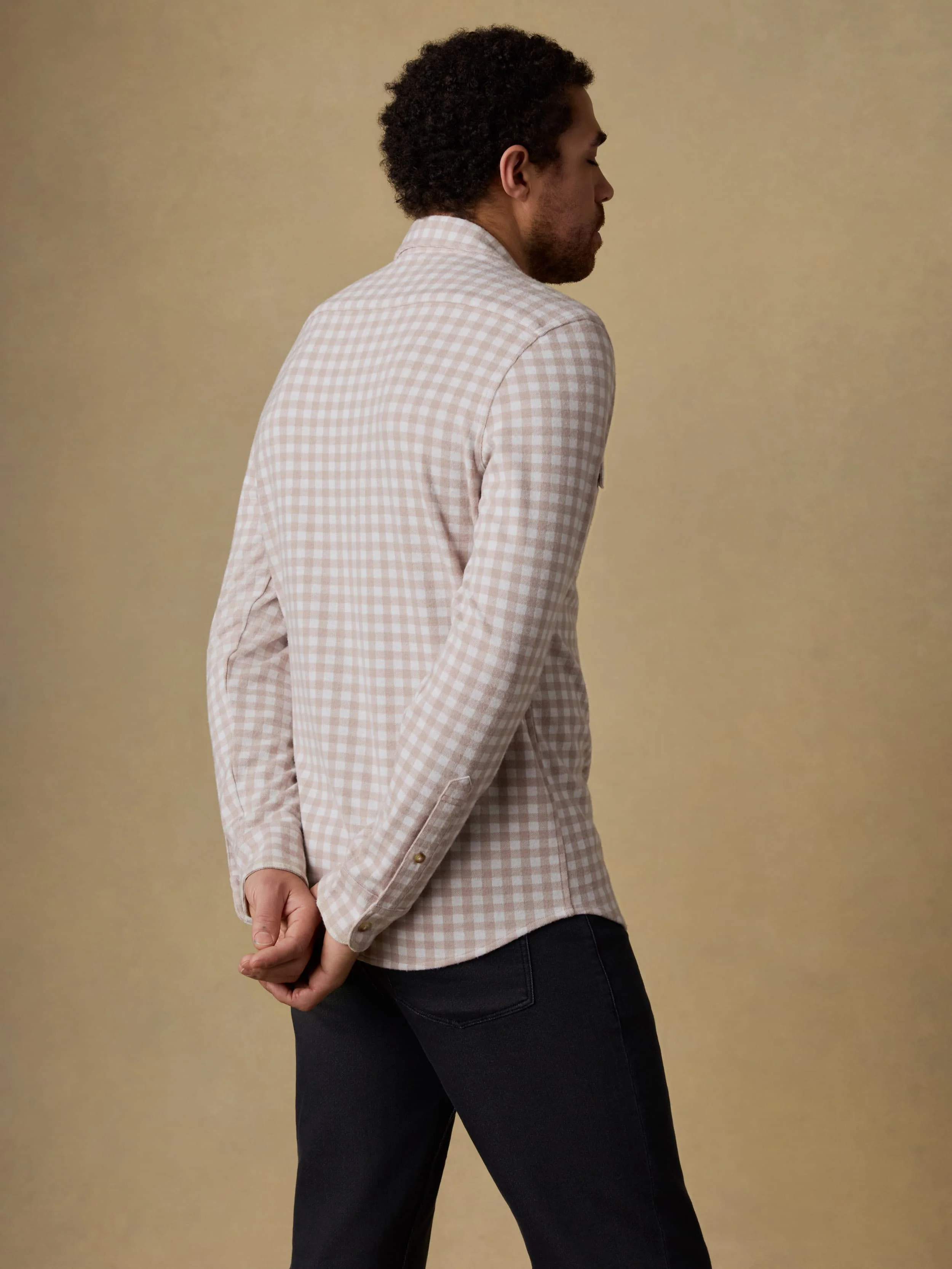 Legend™ Sweater Shirt - Shore Tan Gingham - Image 3