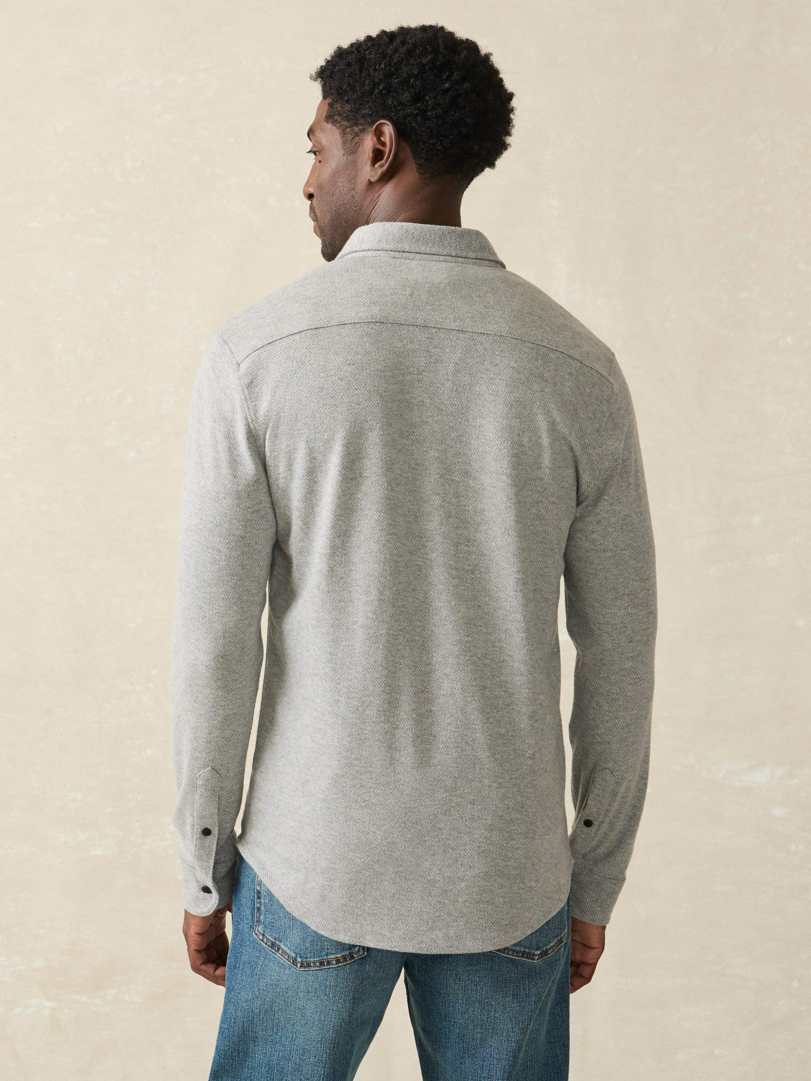 Legend™ Sweater Shirt (Single Pocket) - Fossil Grey Twill - Image 5