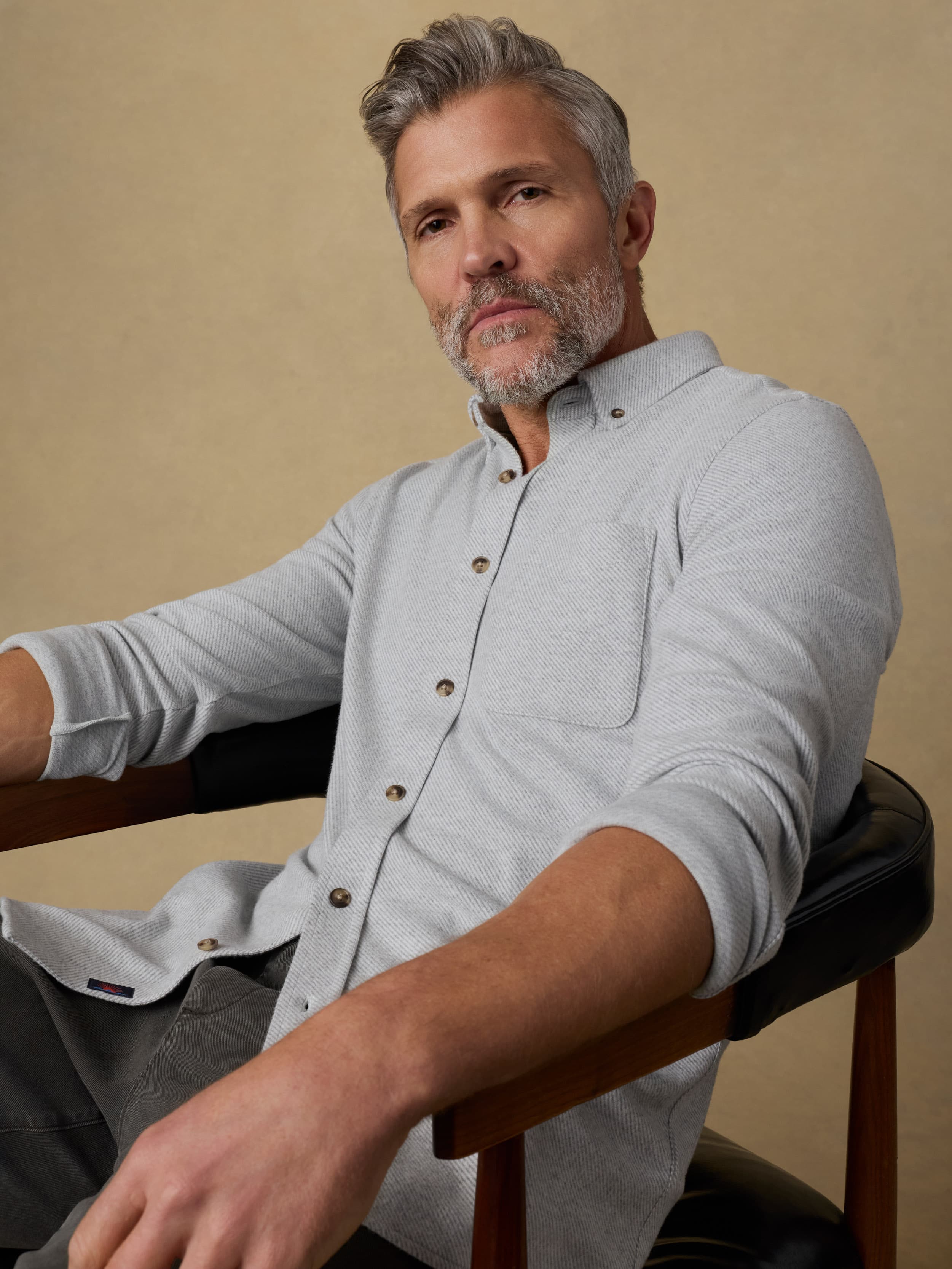 Legend™ Sweater Shirt (Single Pocket) - Light Heather Grey - Image 6