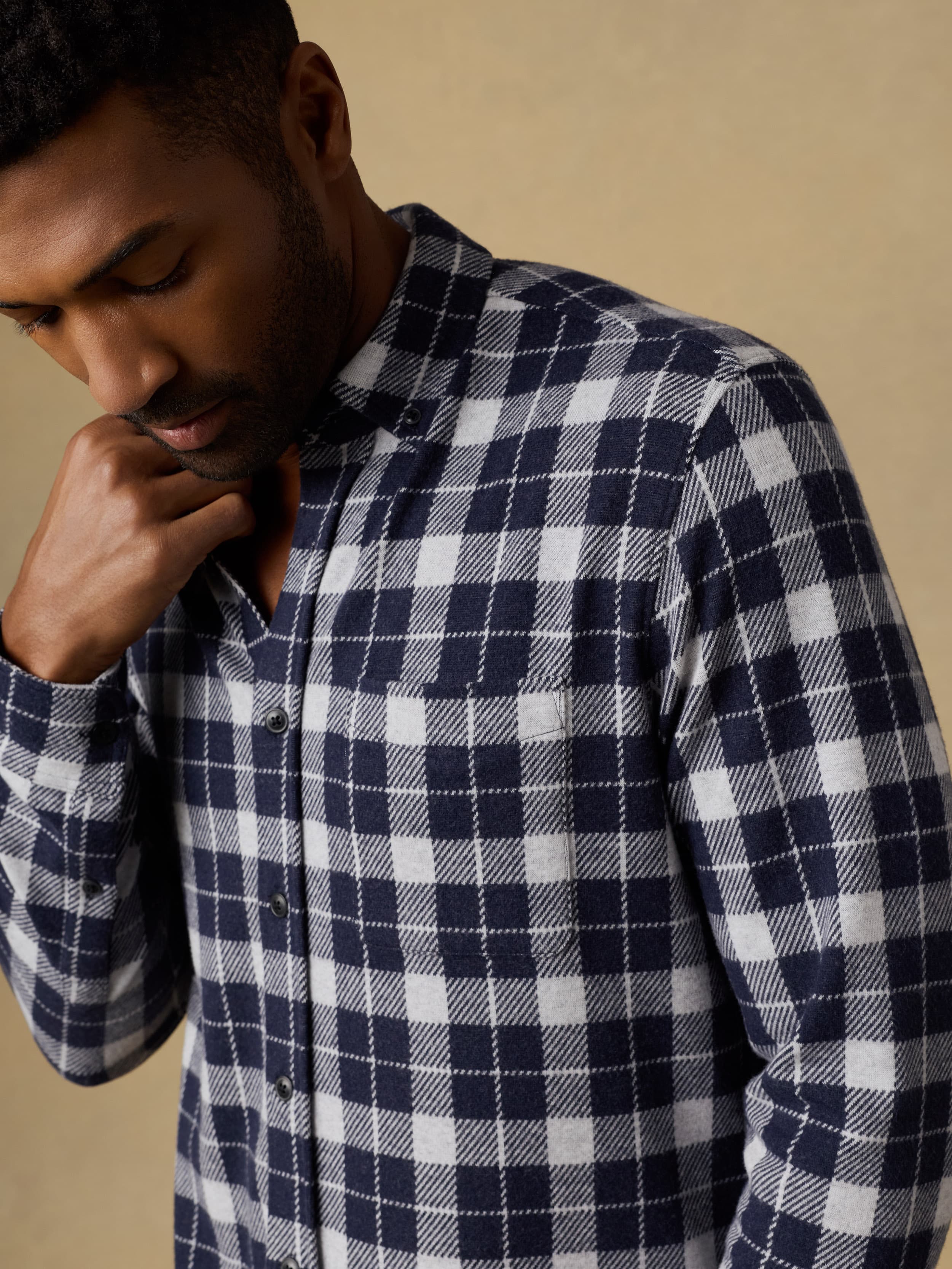 Legend™ Sweater Shirt (Single Pocket) - Midnight Lake Plaid - Image 6