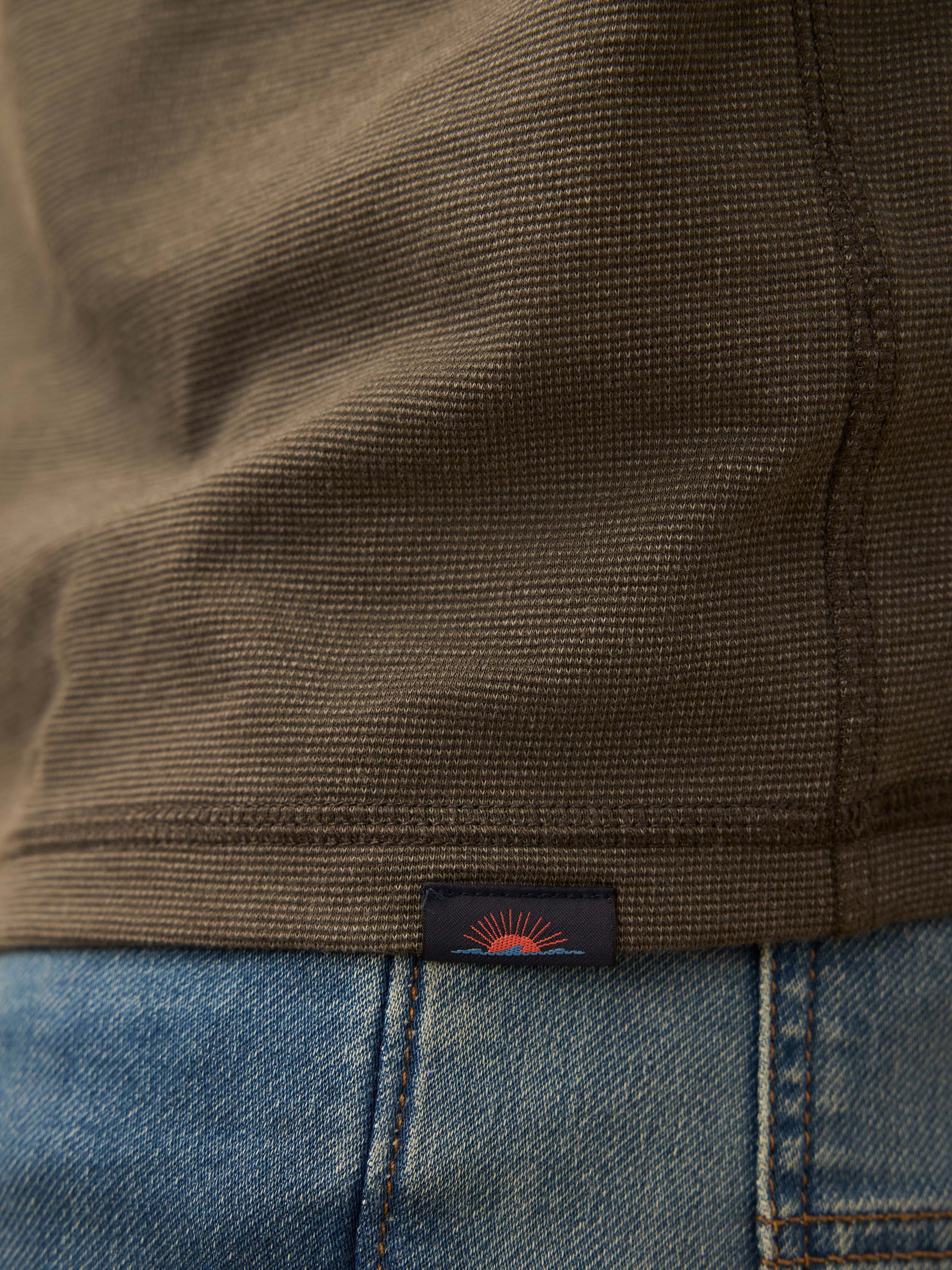 Long-Sleeve Waffle Henley - Night Rock - Image 6