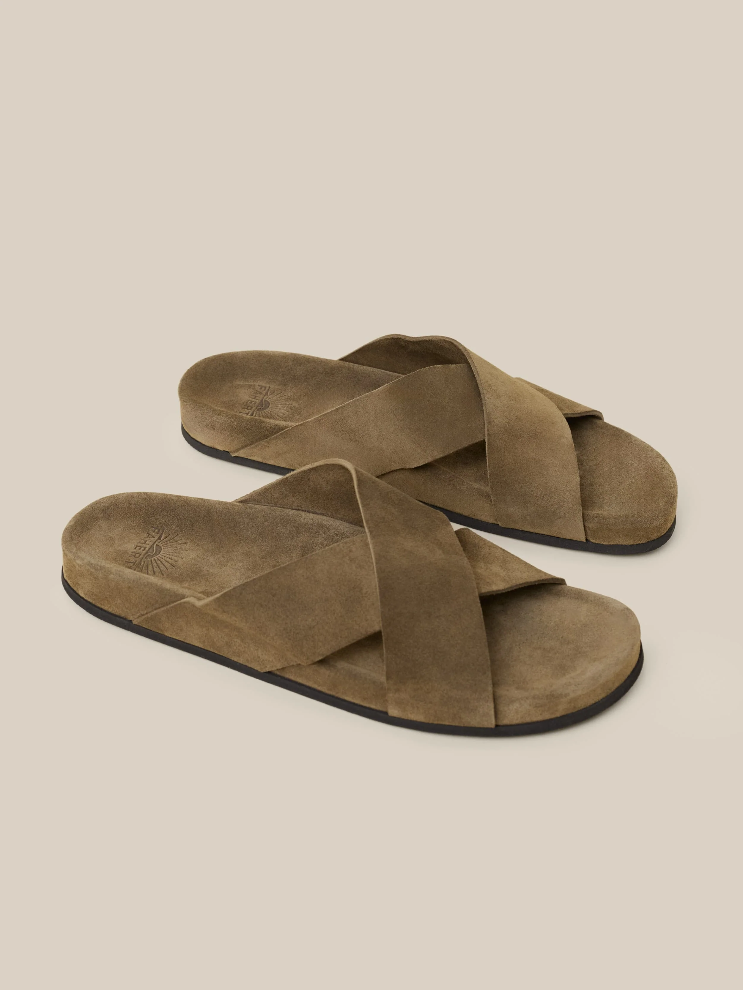 Men's Low Tide Suede Slide - Olive - Image 3