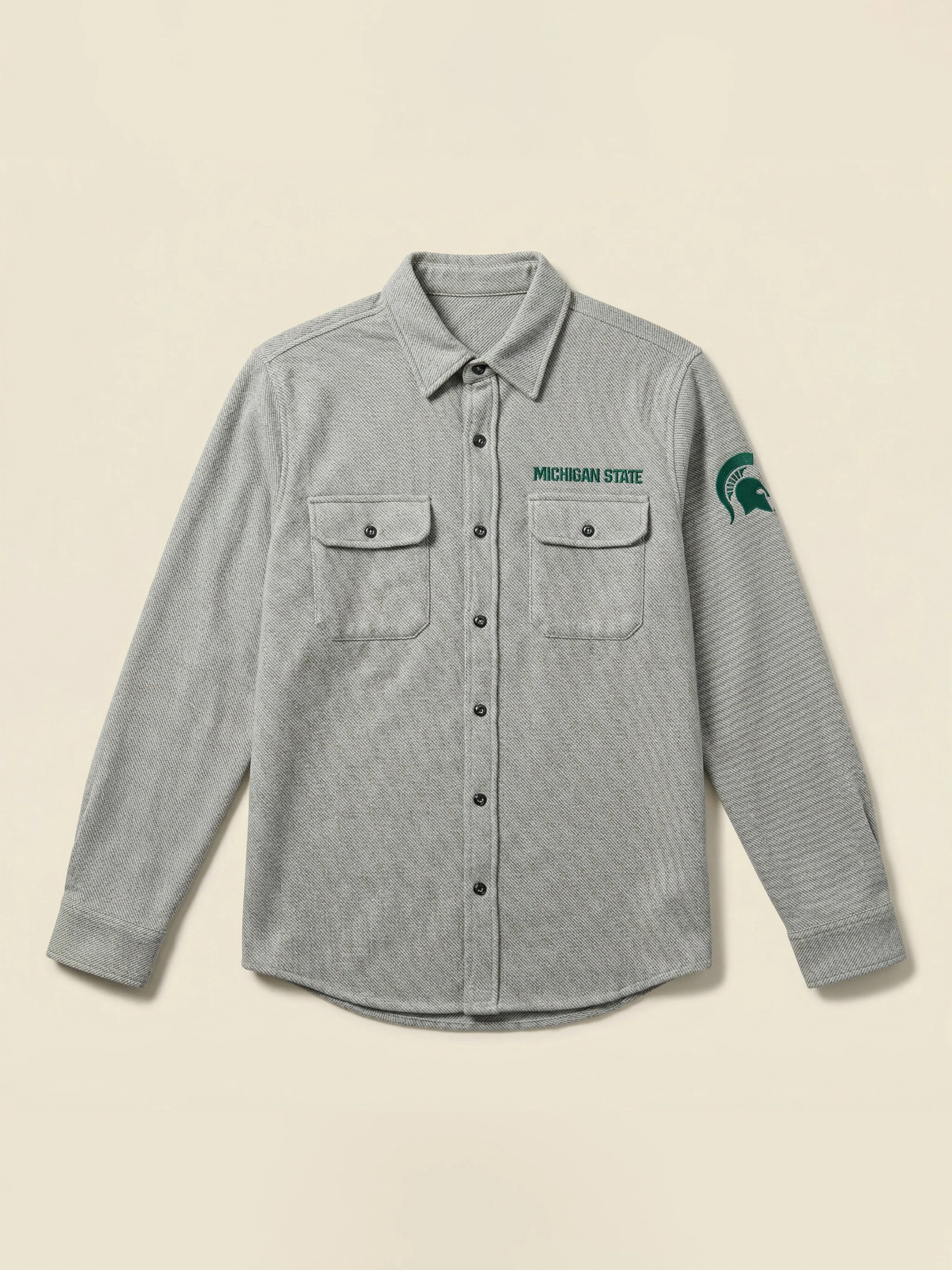 Michigan State Legend™ Sweater Shirt - Fossil Grey Twill - Image 2