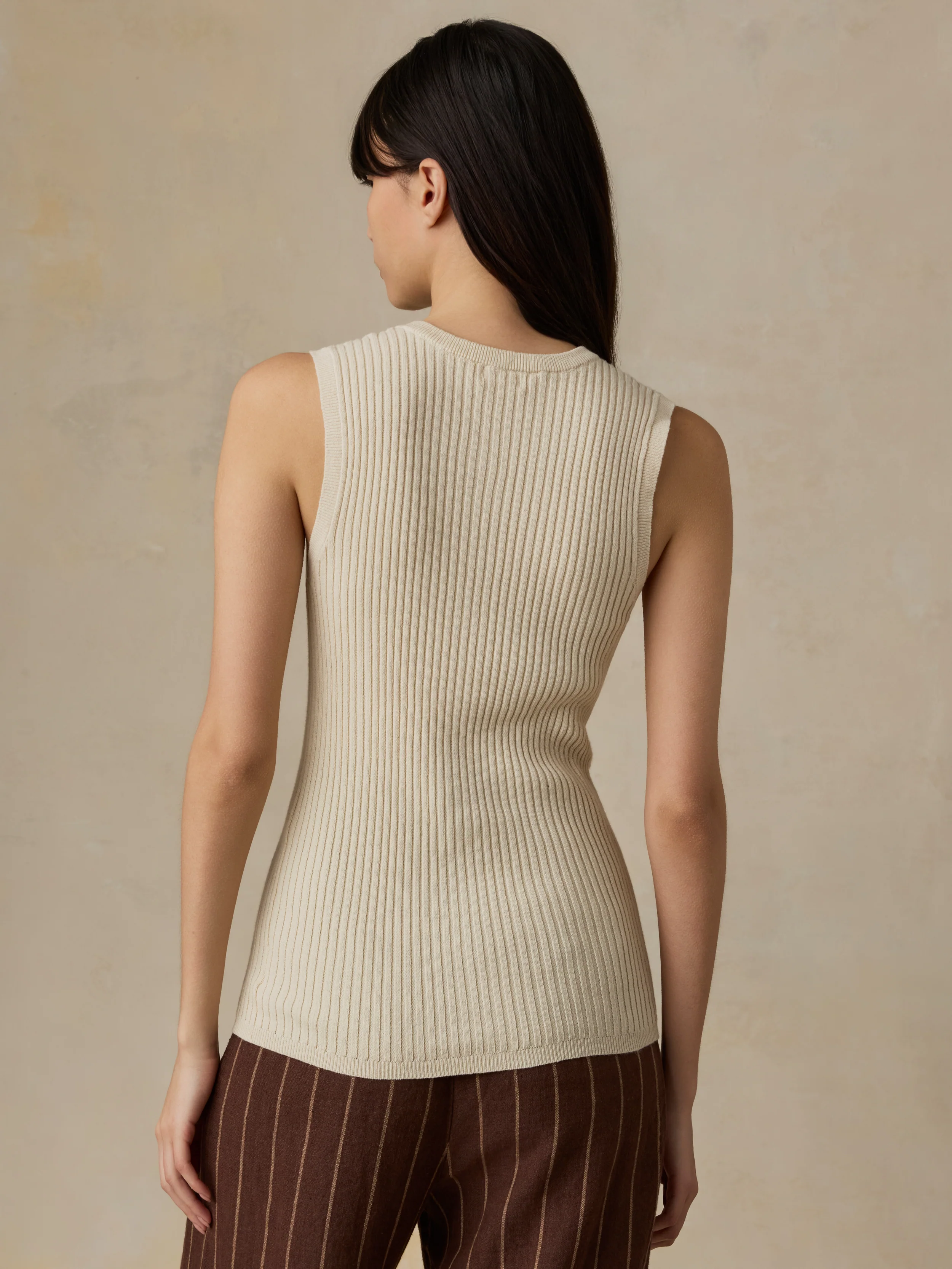 Miramar Linen Cami Cardigan - Summer Sand - Image 5
