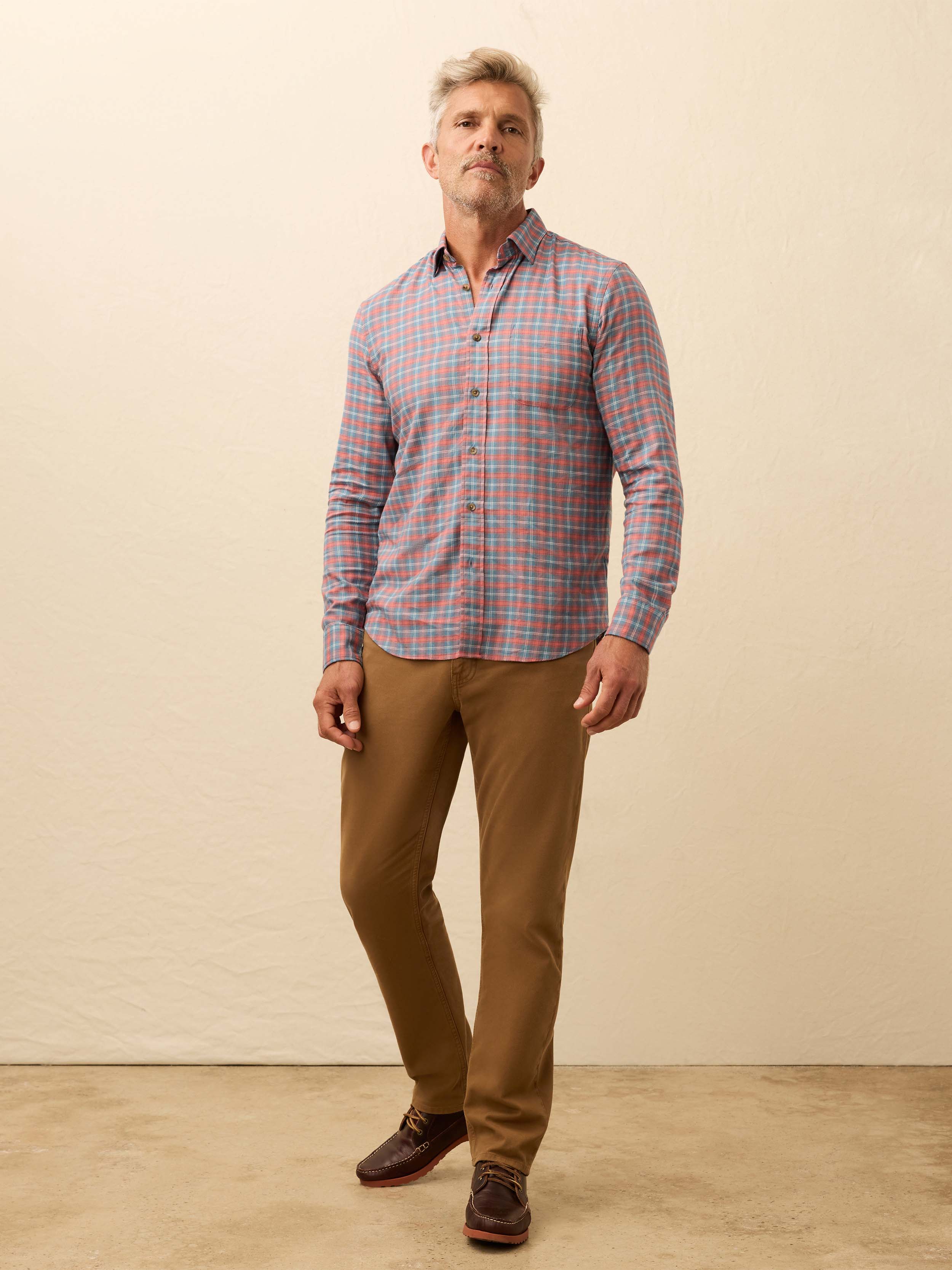 Movement™ Brushed Shirt - Blue Sierra Plaid - Image 3