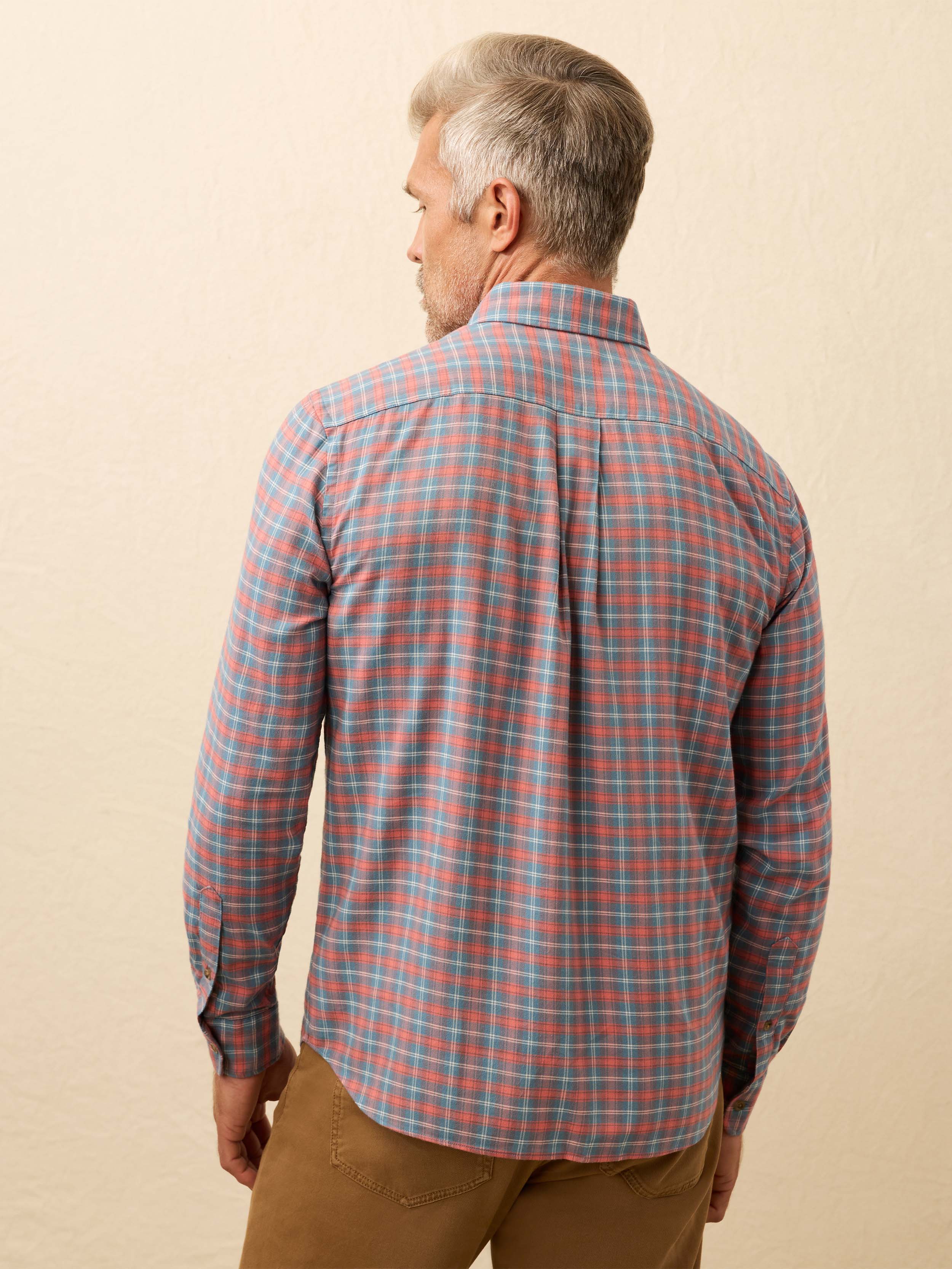 Movement™ Brushed Shirt - Blue Sierra Plaid - Image 4