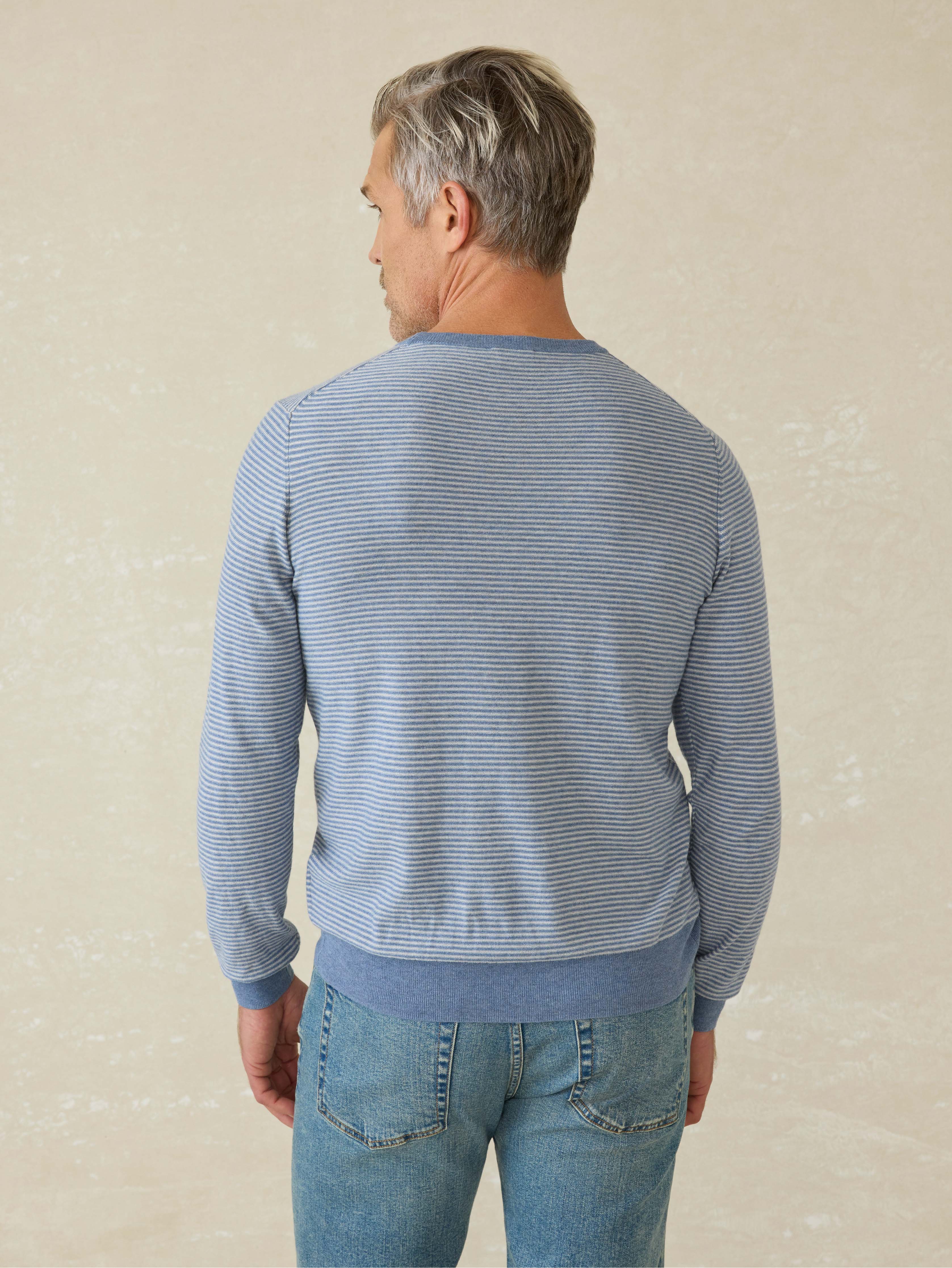 Movement™ Crewneck Sweater - Coastal Shore Stripe - Image 5
