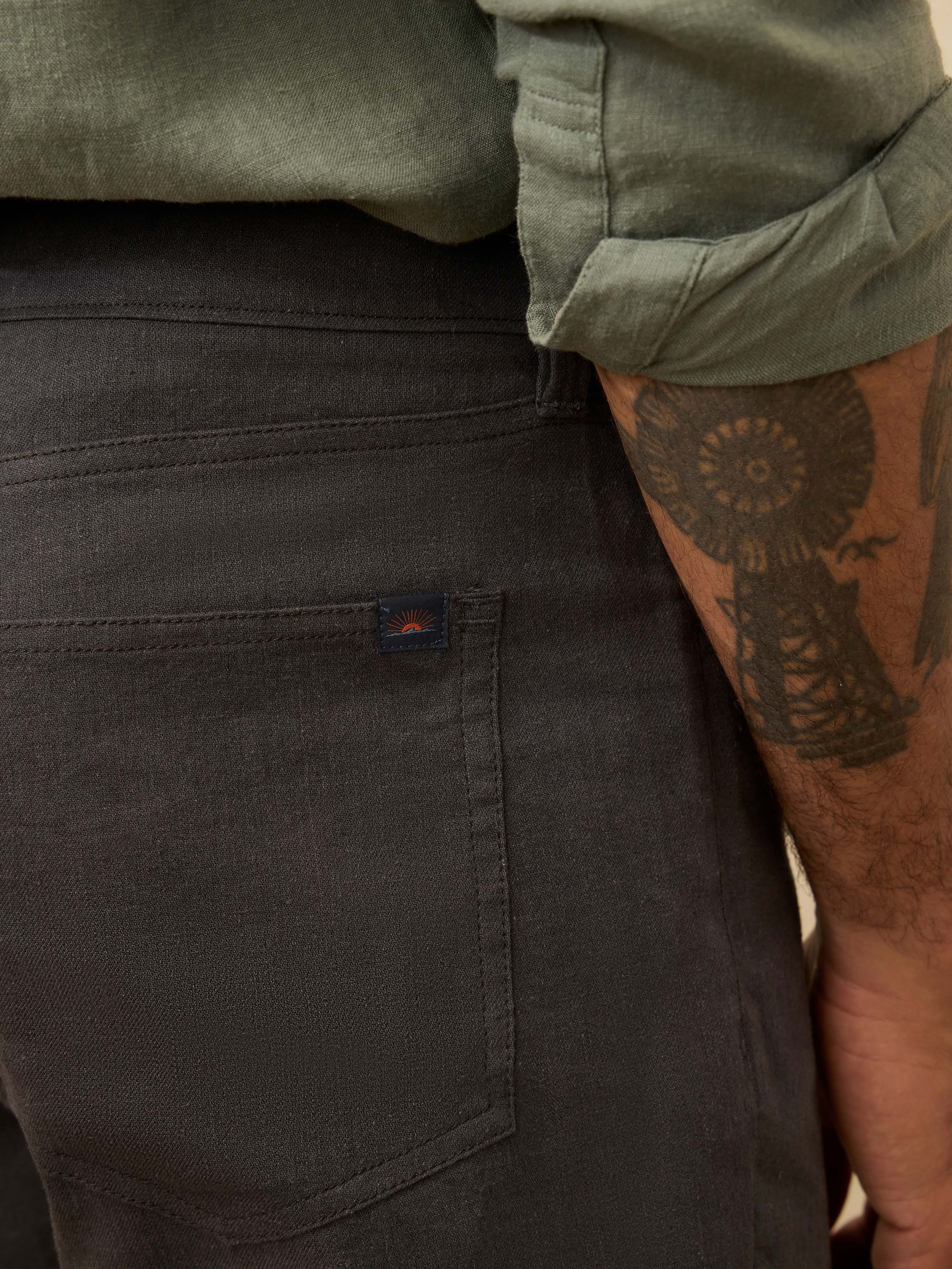 Movement™ Linen 5-Pocket Pant - Washed Black - Image 4