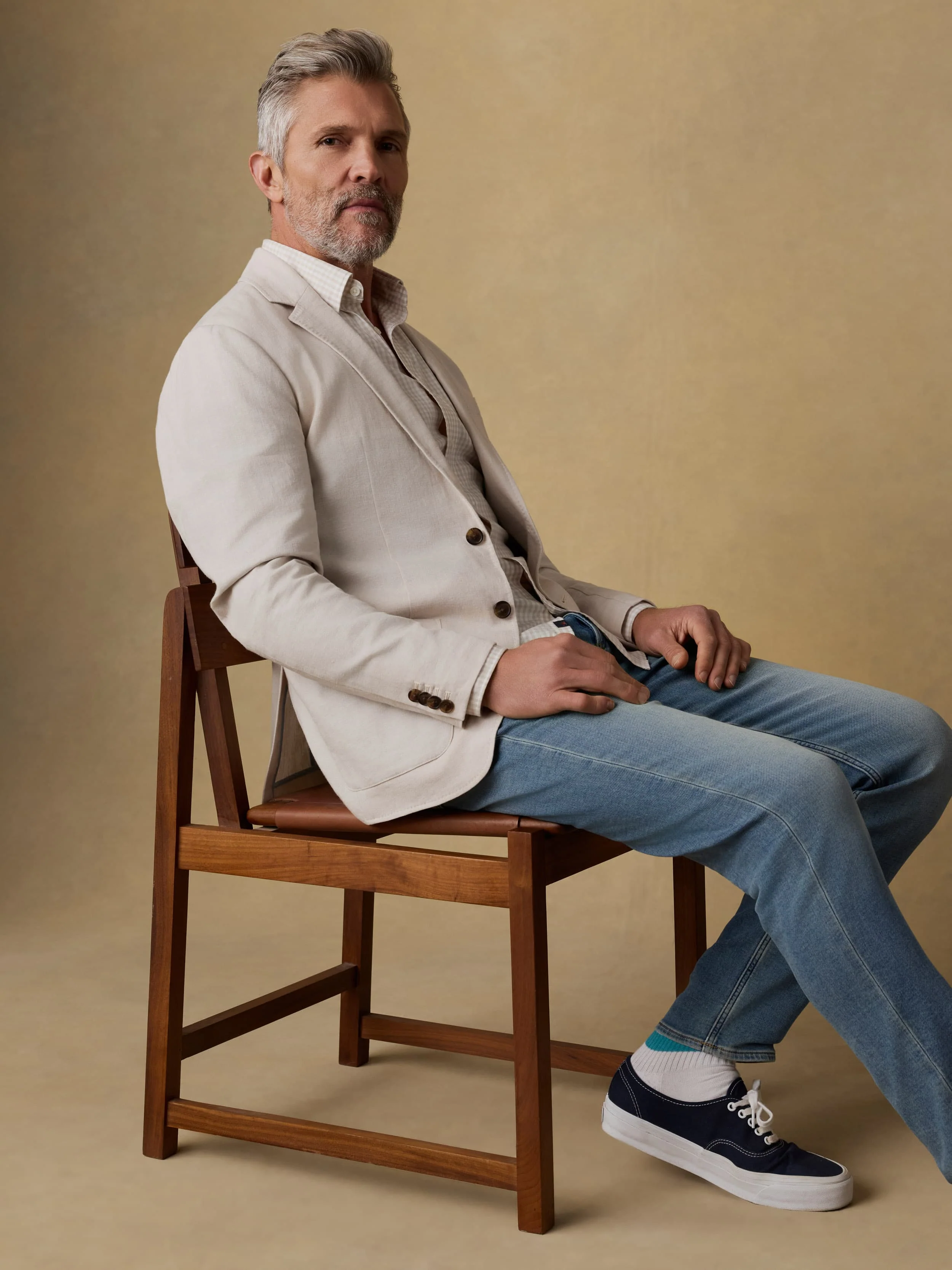 Movement™ Linen Blazer - Dorset Sand - Image 2
