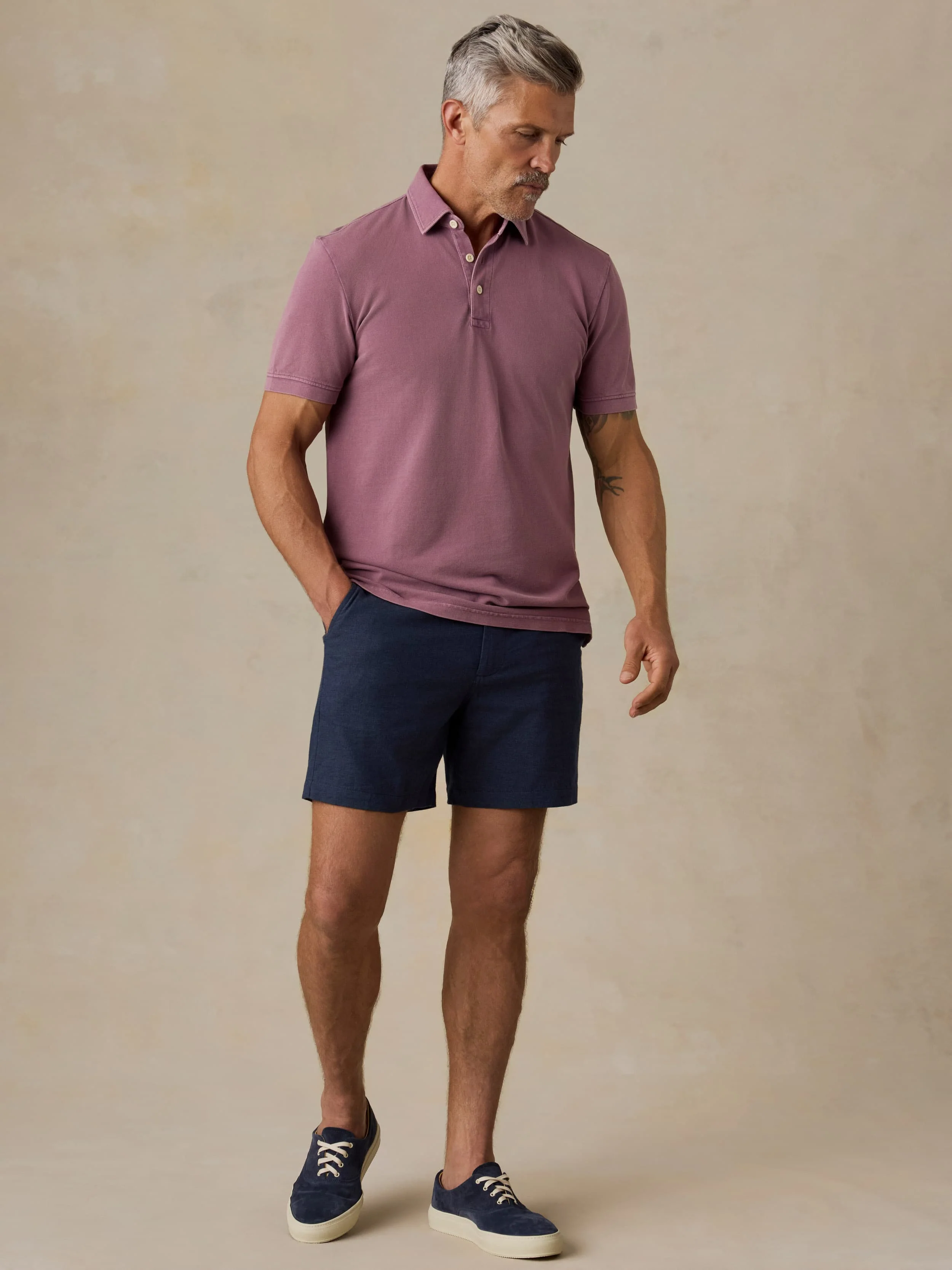 Movement™ Linen Short - Deep Sea Navy - Image 2