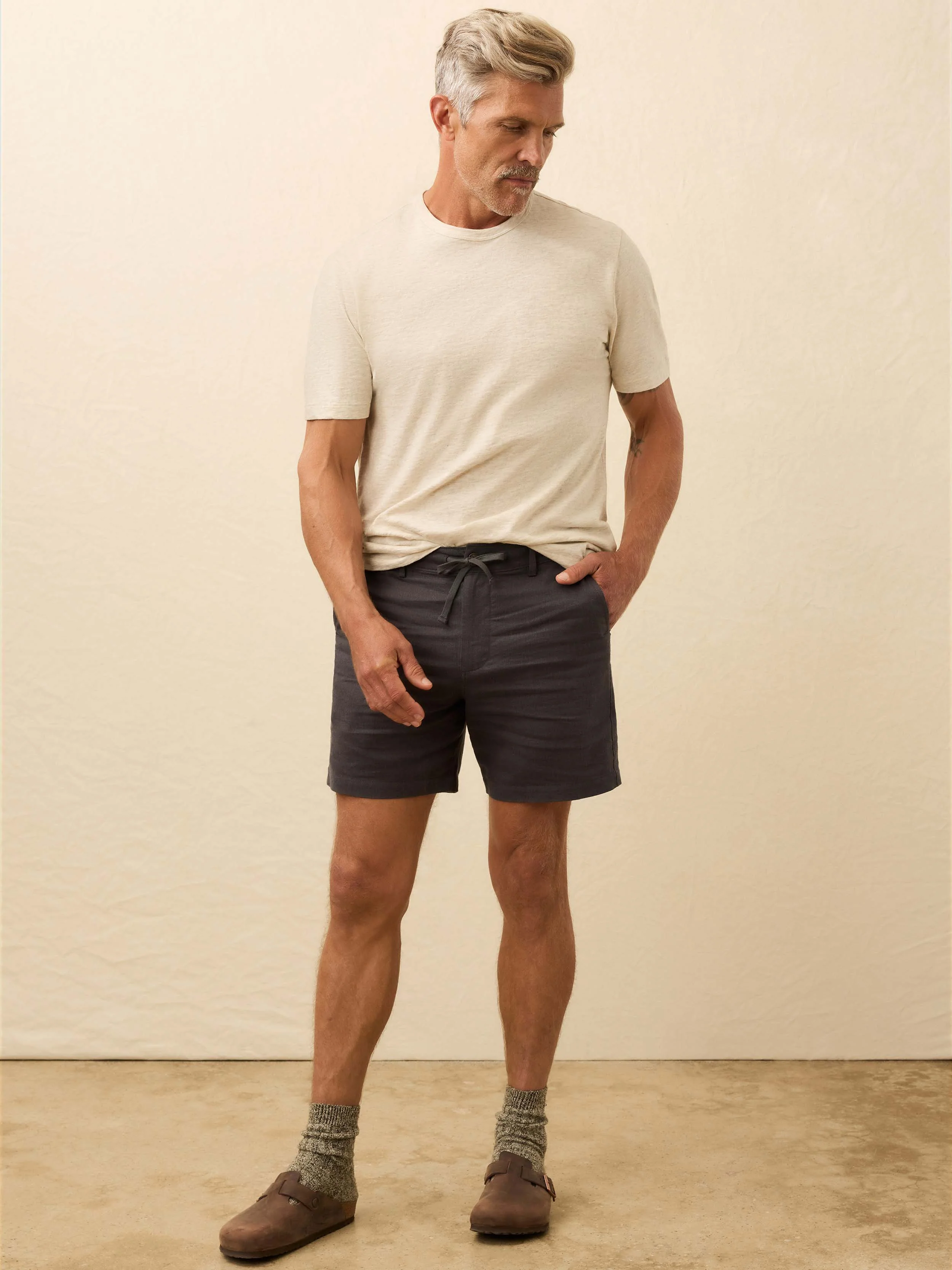 Movement™ Linen Short - Washed Black - Image 2
