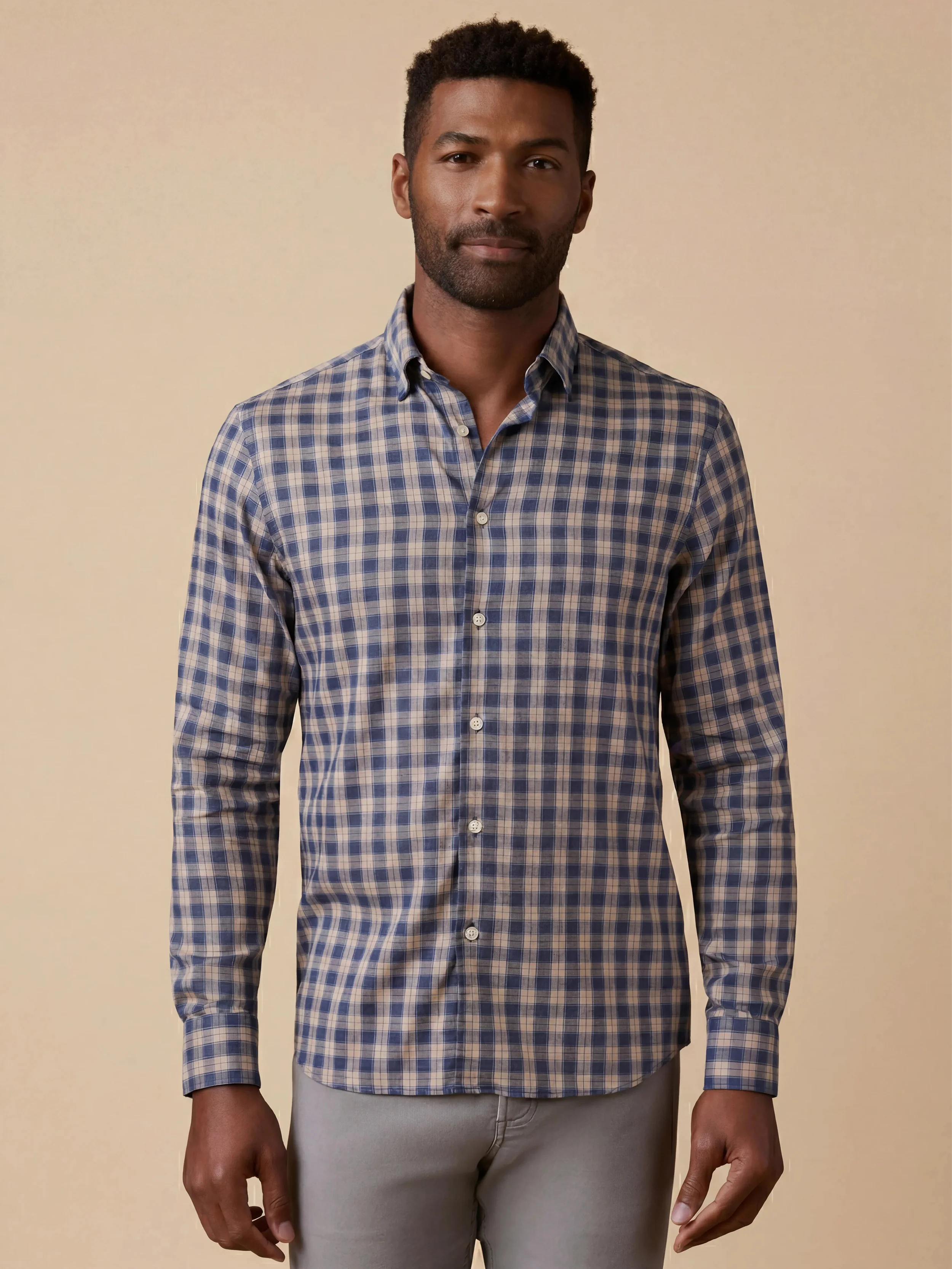 Movement™ Monterey Shirt - Navy Seas Plaid