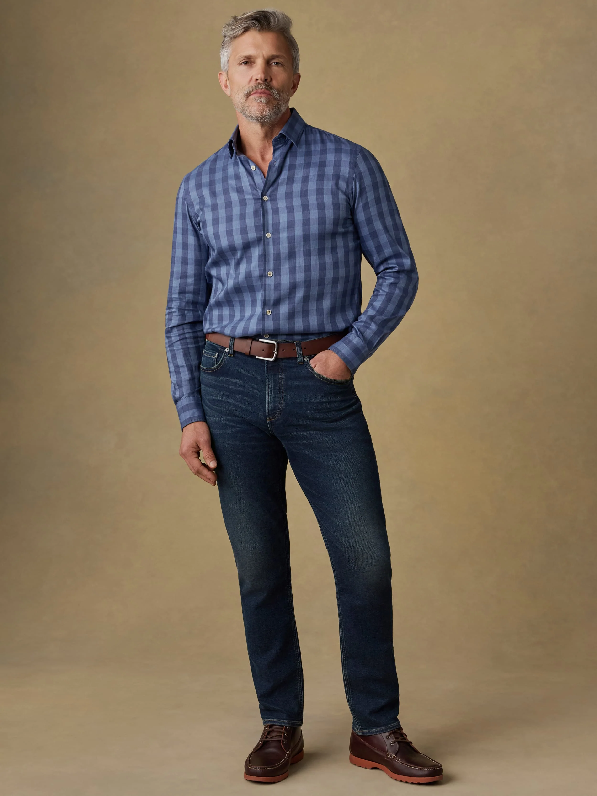Movement™ Monterey Shirt - Navy Tide Check - Image 6
