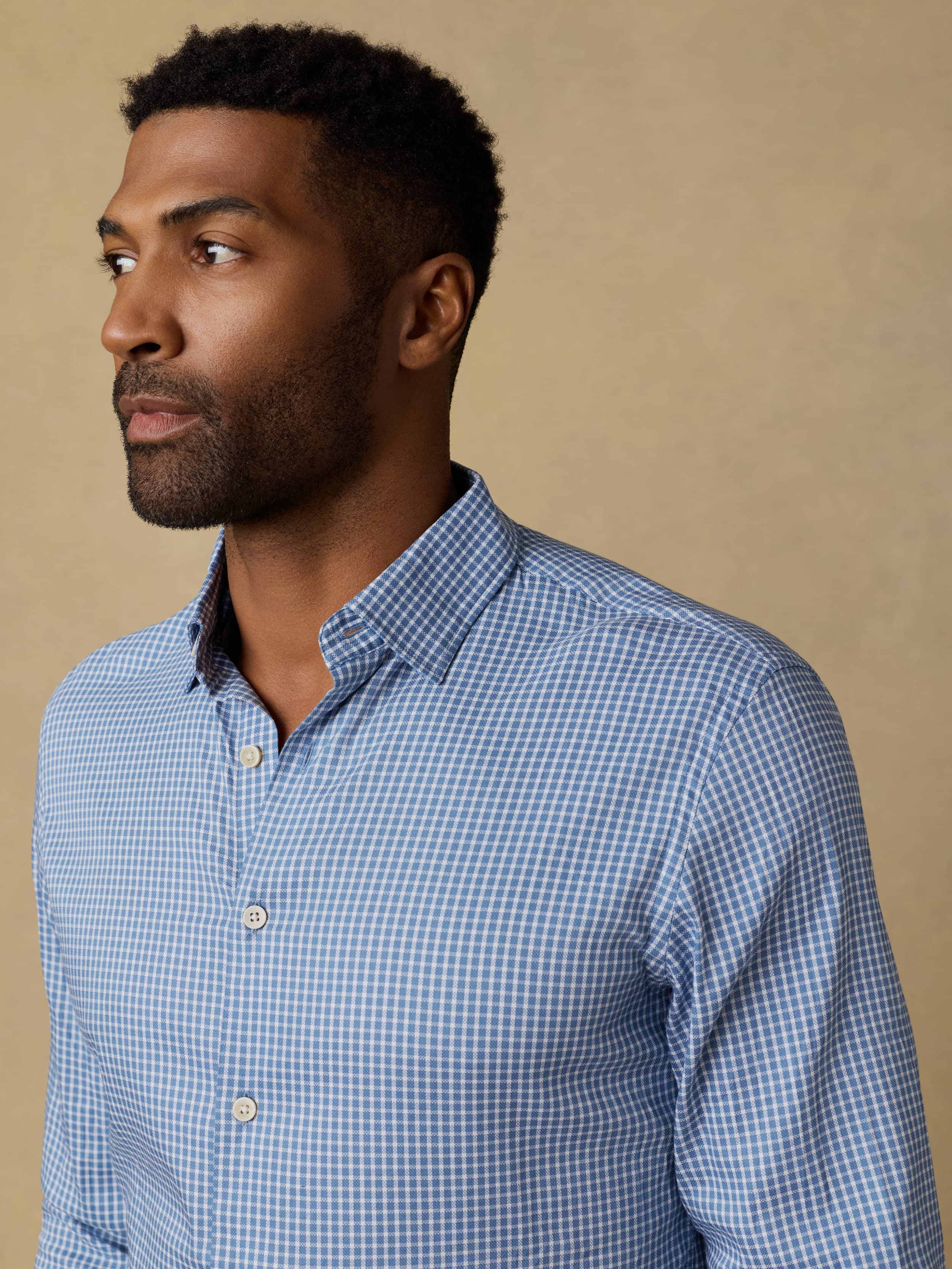 Movement™ Monterey Shirt - White Blue Check - Image 5