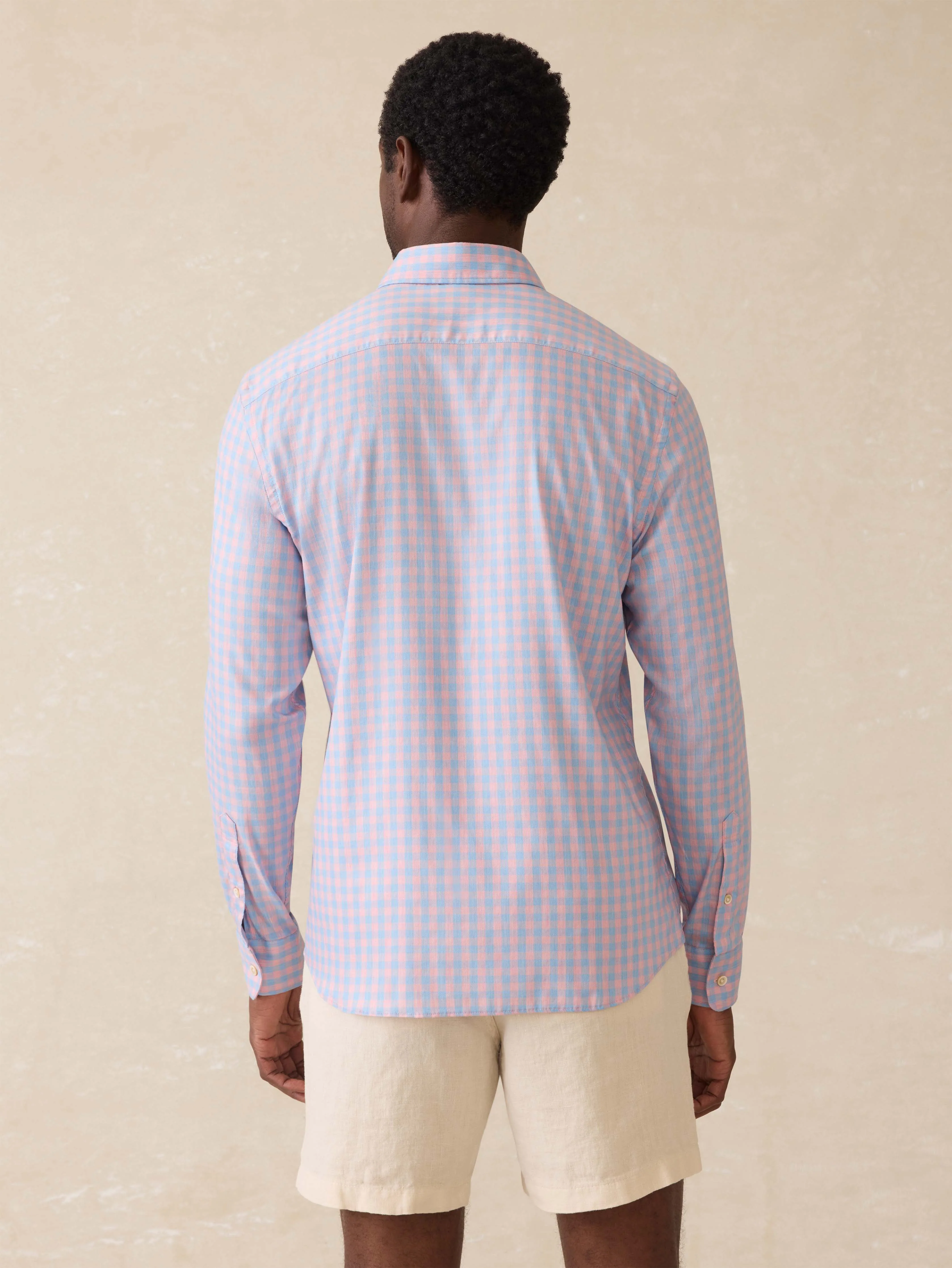 Movement™ Monterey Shirt - Coral Sky Gingham - Image 4