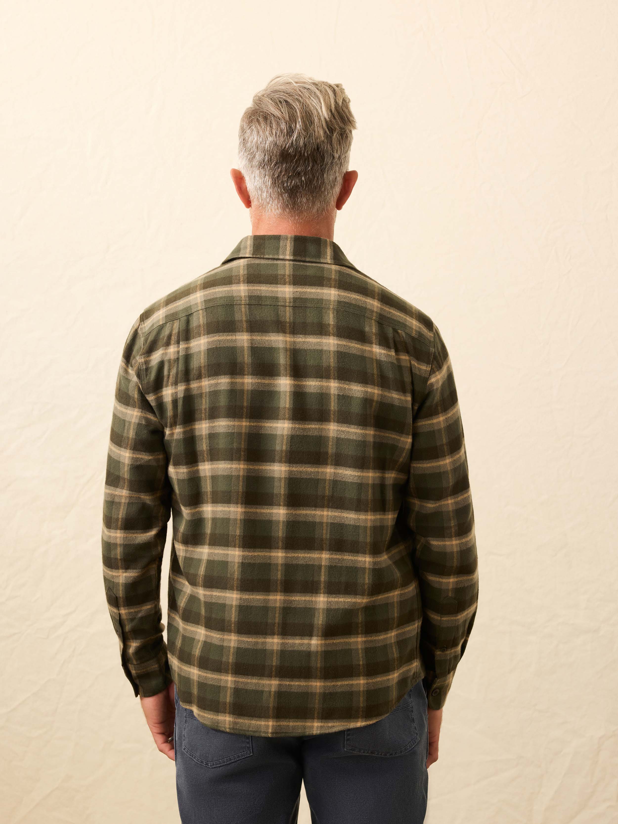 Heirloom Portuguese Flannel Shirt - Garret Verde Plaid - Image 6