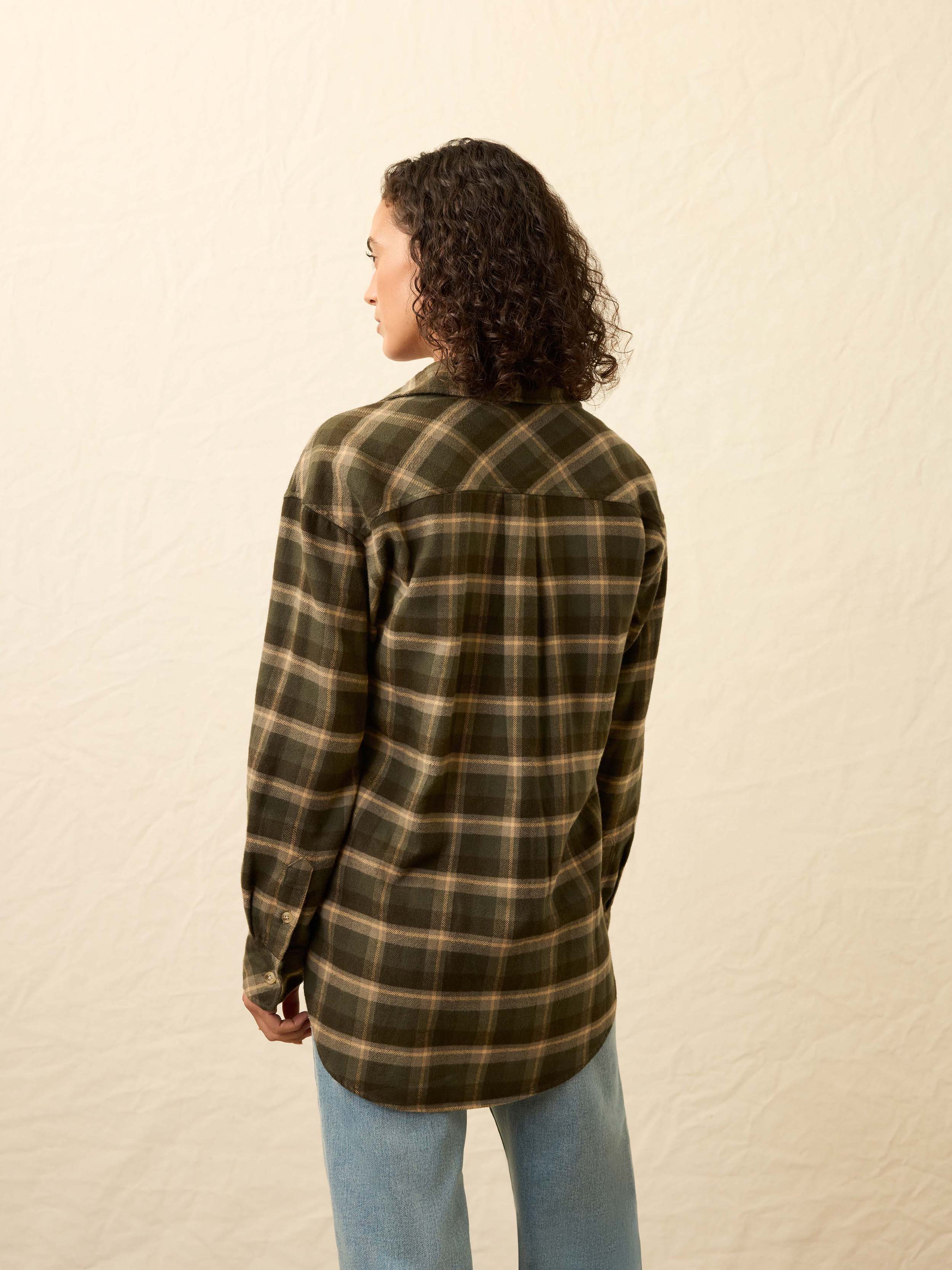 The Heirloom Portuguese Flannel Overshirt - Garret Verde Plaid - Image 4