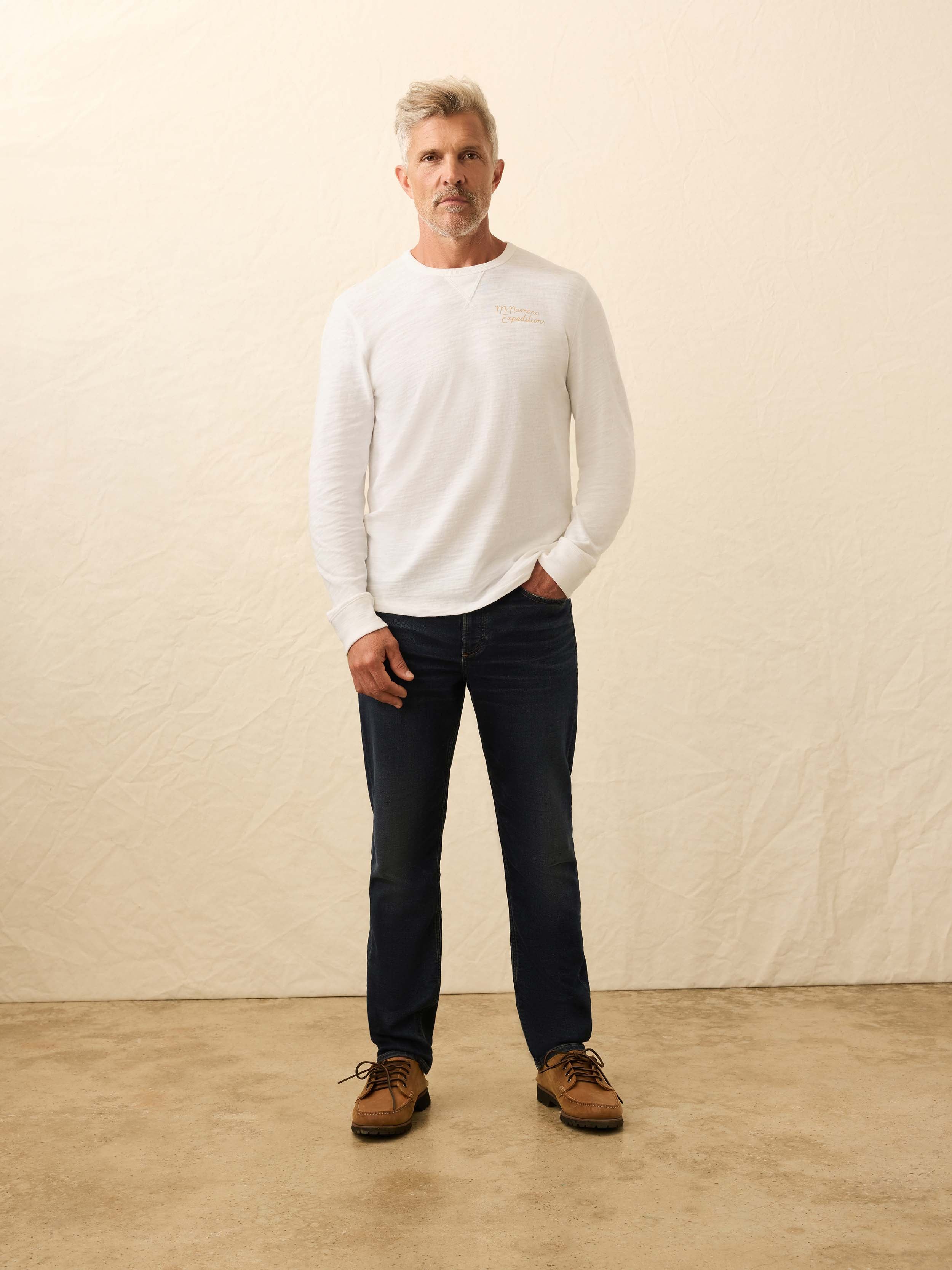Nazare Sunwashed Organic Crew - White - Image 4