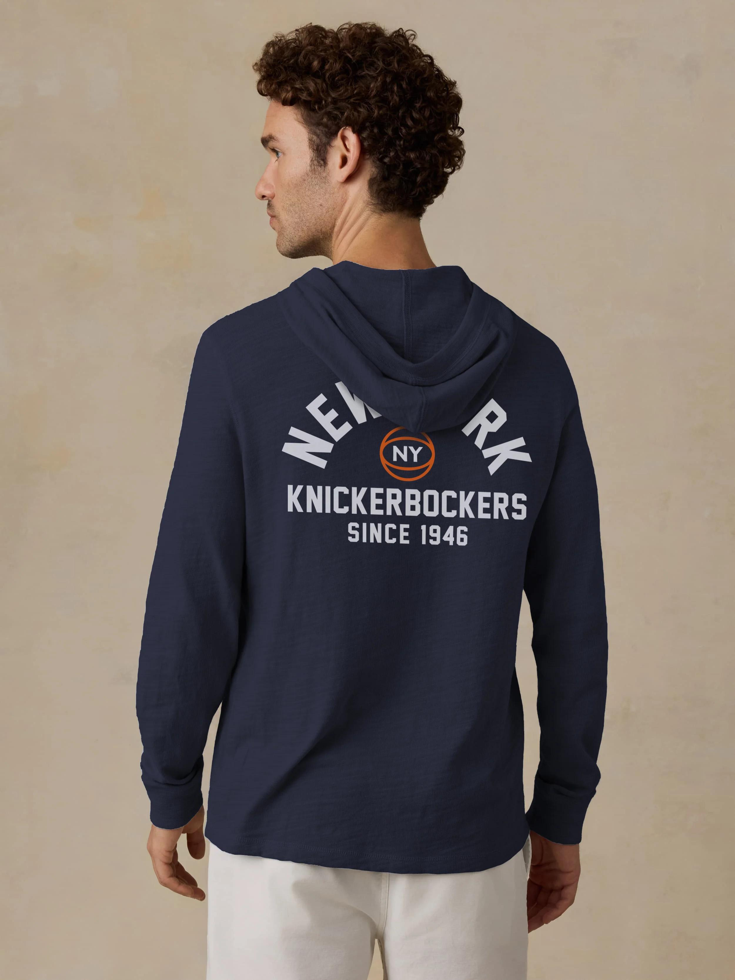NY Knicks Sunwashed Organic Hoodie - Blue Nights - Image 2
