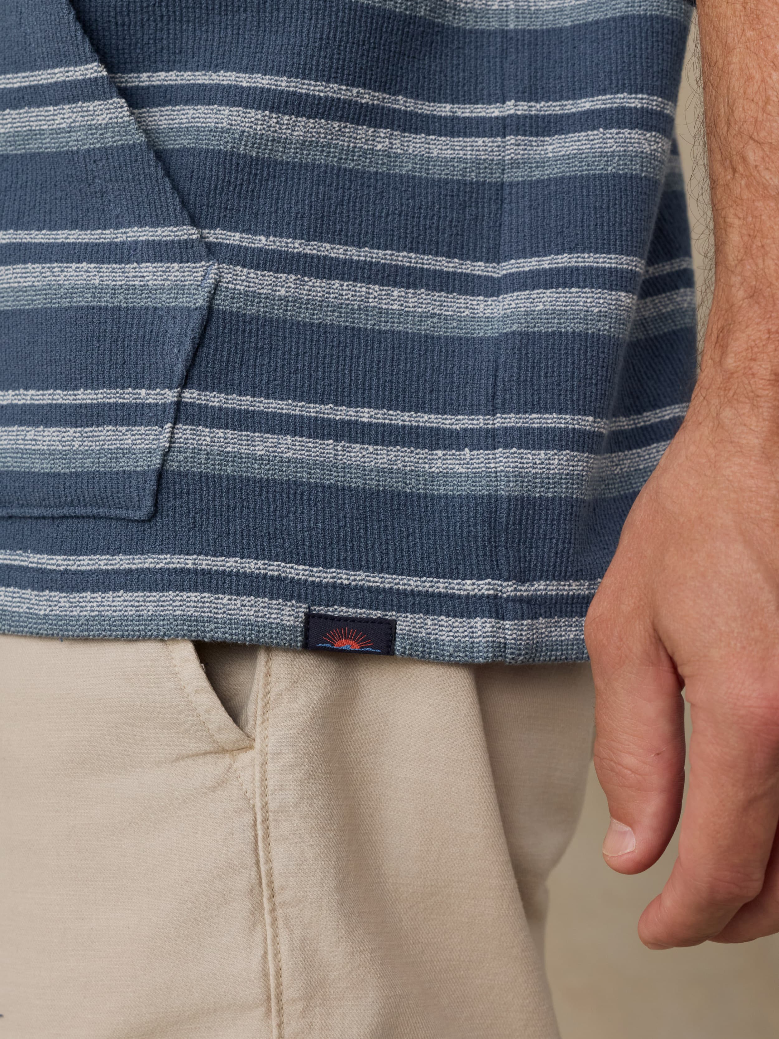 Oasis Hoodie - Bermuda Blue Stripe - Image 5